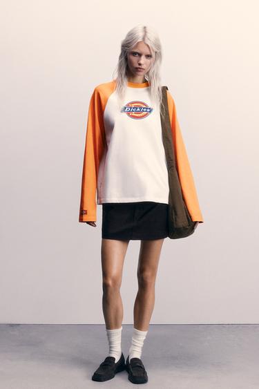 Dickies raglan sleeve T-shirt — Orange 2