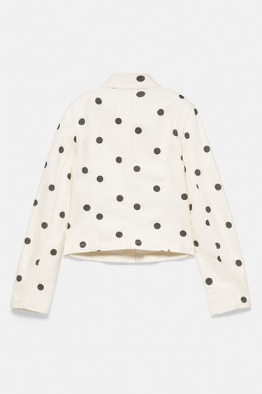 Fitted polka dot jacket — Ecru 8