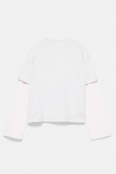 Double sleeve T-shirt — Pale grey 5