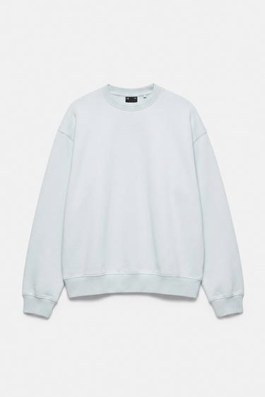 Relaxed fit round neck sweatshirt — Sky blue 5
