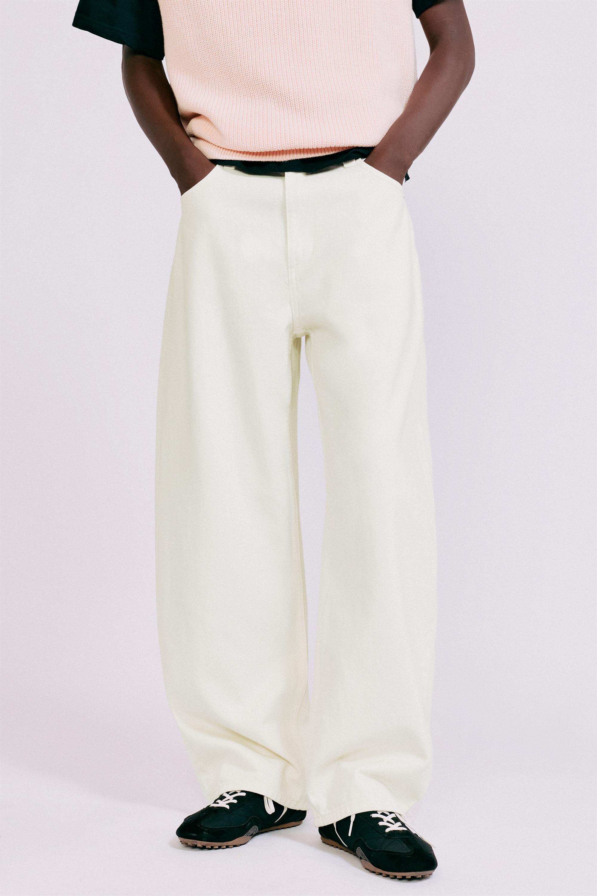 Baggy balloon jeans — White