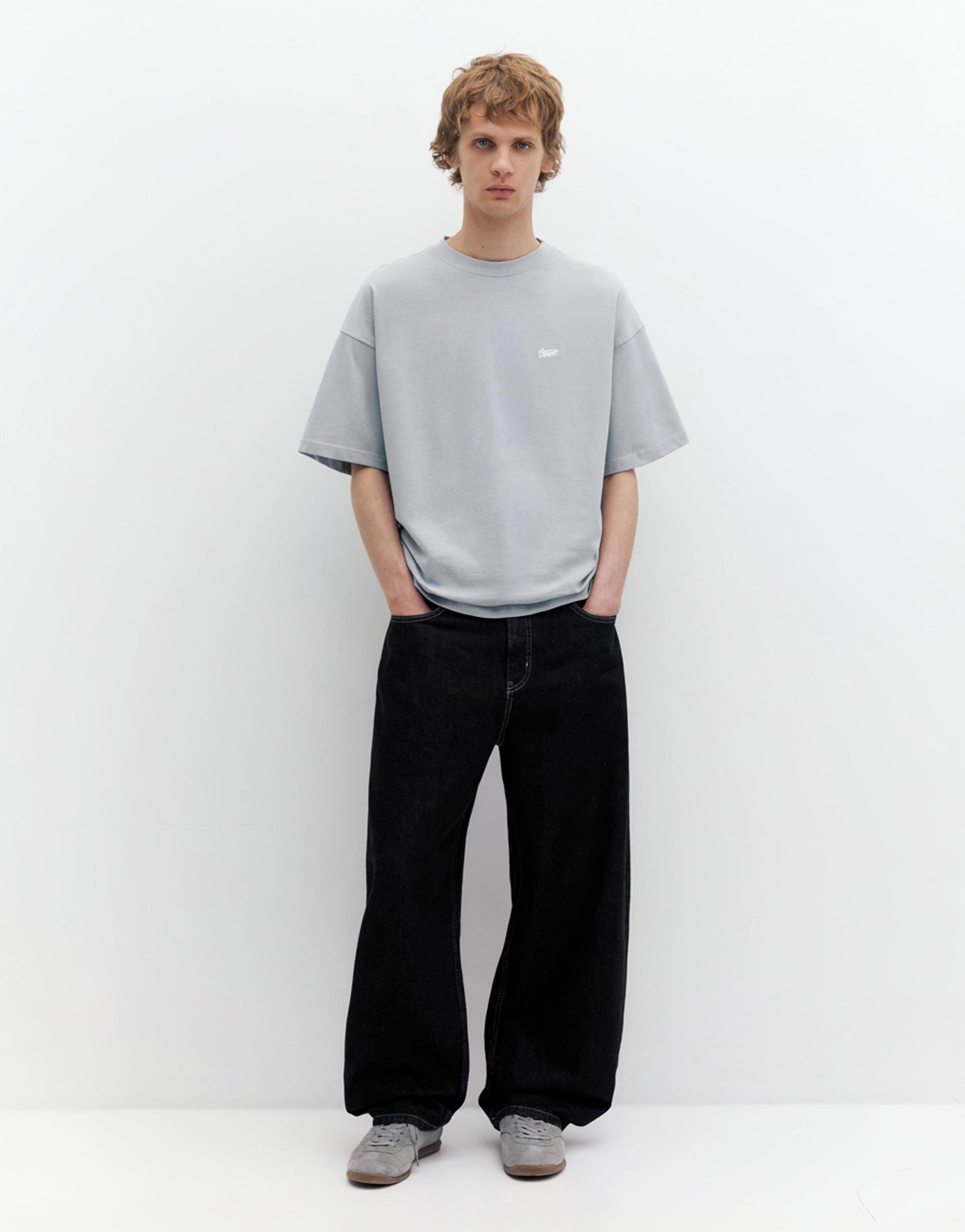 STWD logolu boxy tişört - Görsel 29