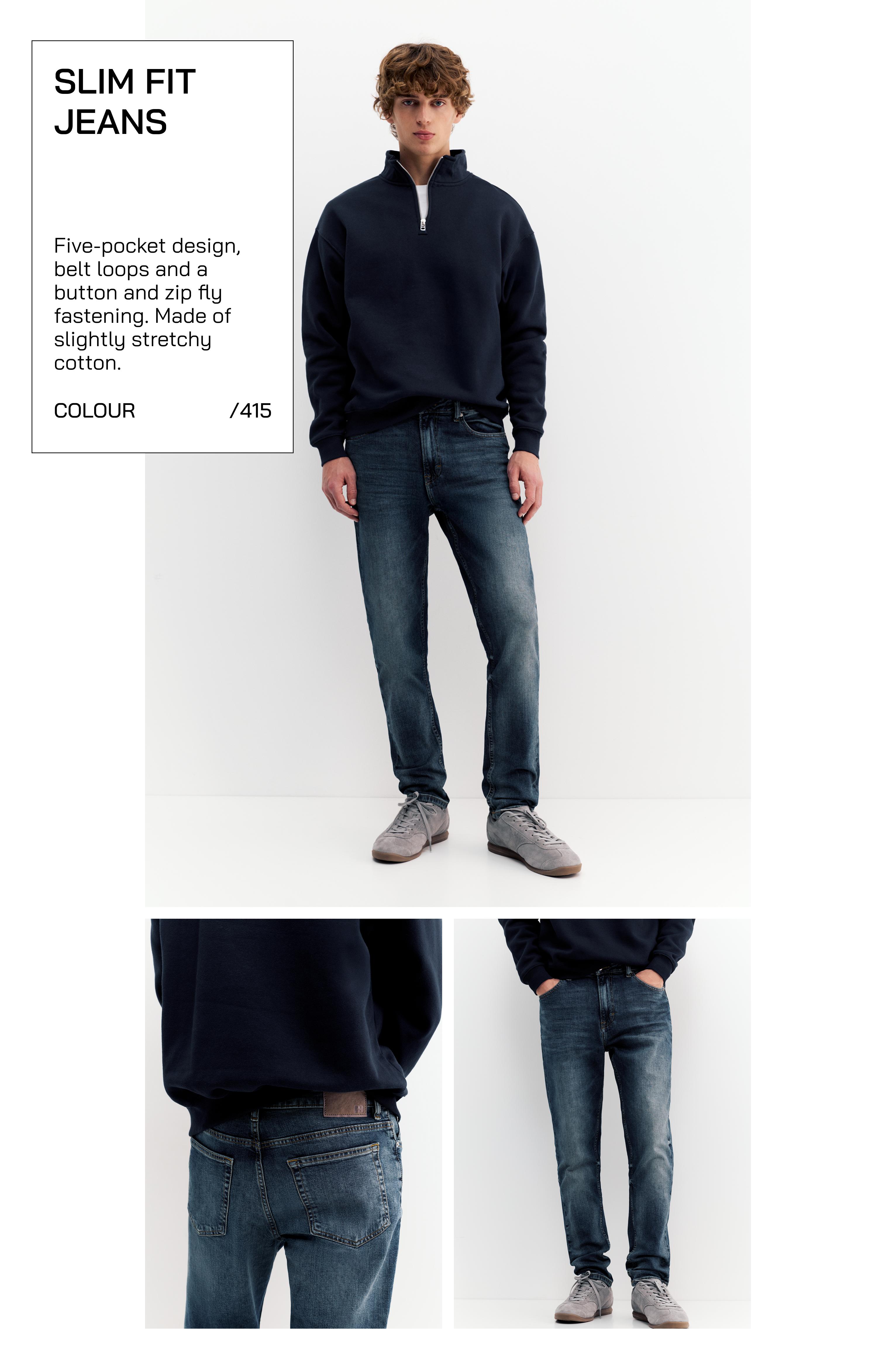 Slim fit jeans — Neon blue