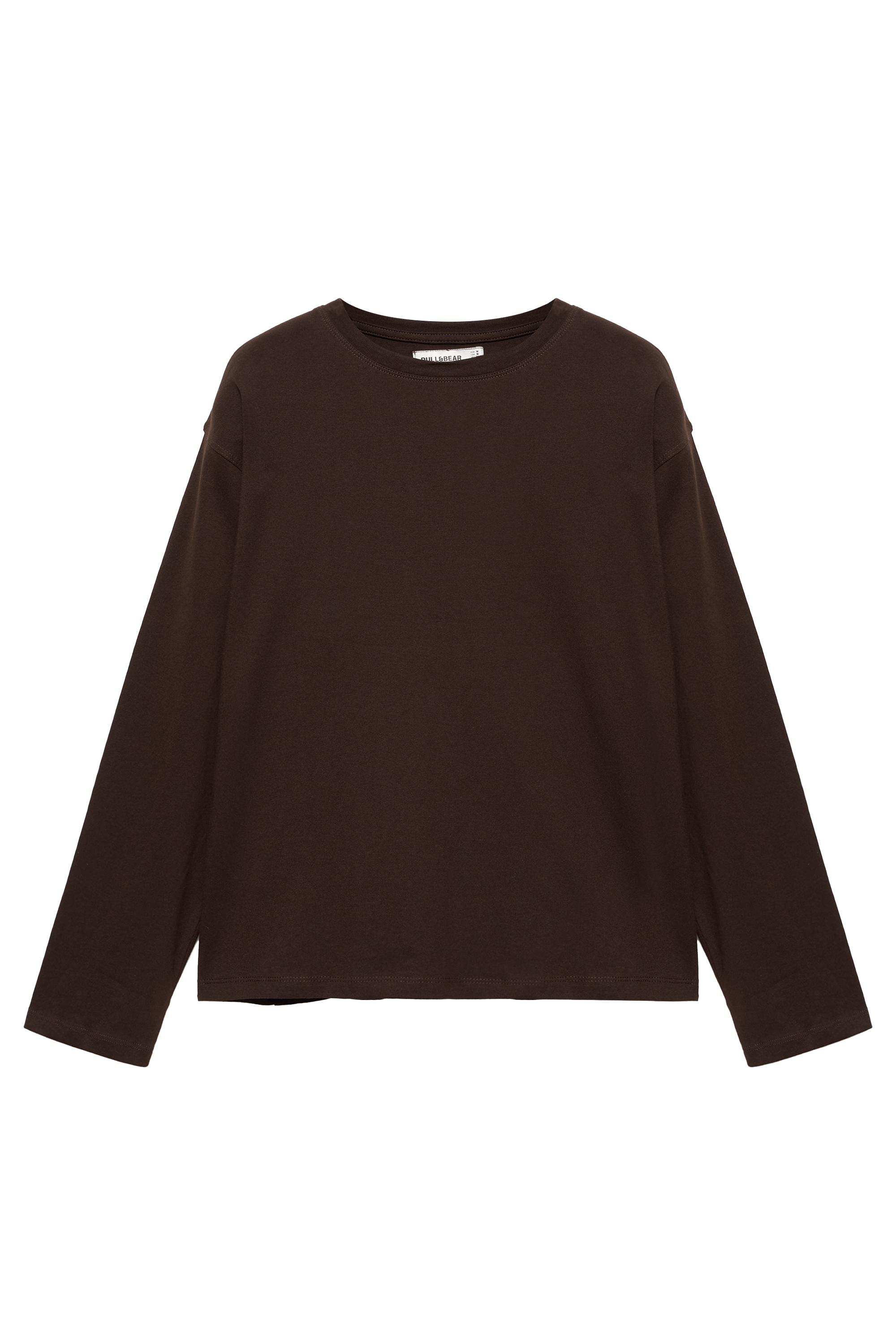 Pull&Bear Oversize uzun kollu tişört görsel 4
