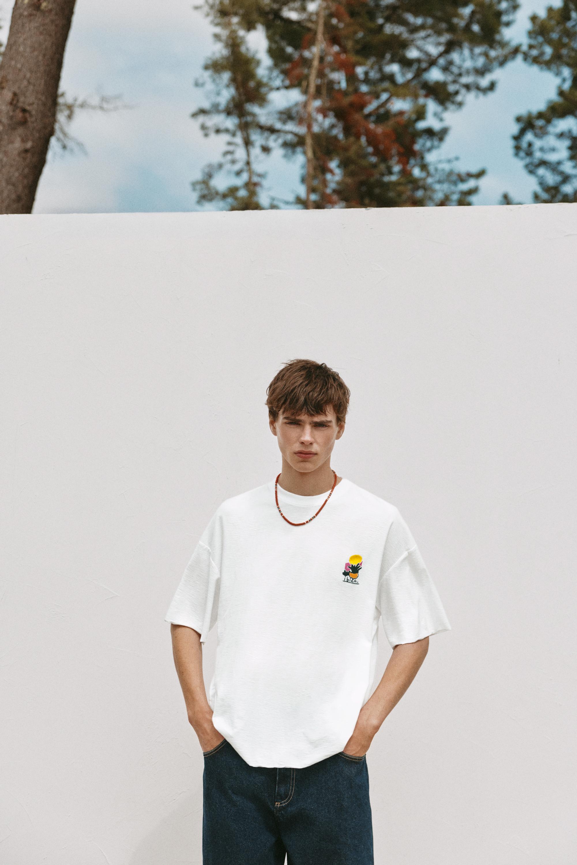 Ibiza graphic boxy T-shirt | Pull&Bear United States