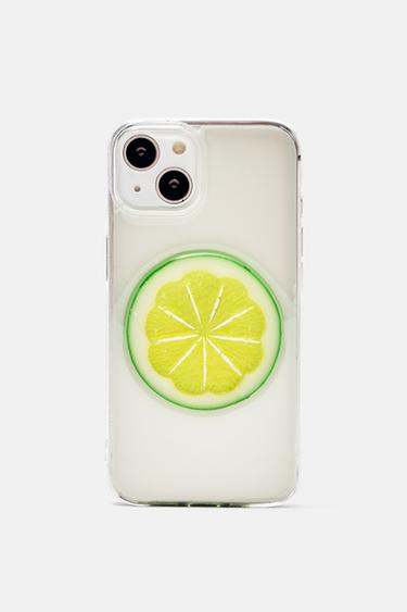 Transparent fruit iPhone case — Green 1