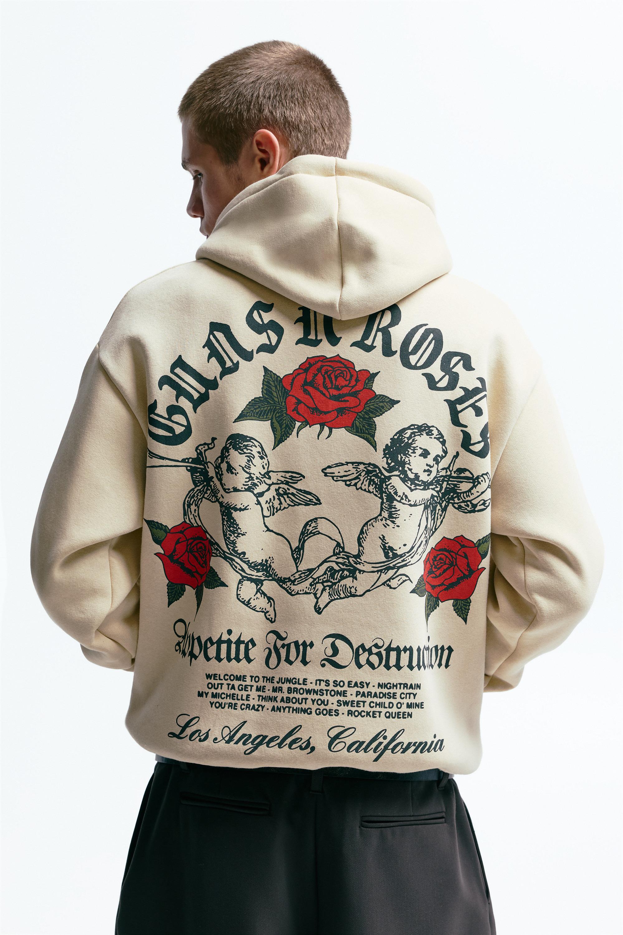 Guns N' Roses kapüşonlu sweatshirt - Görsel 9
