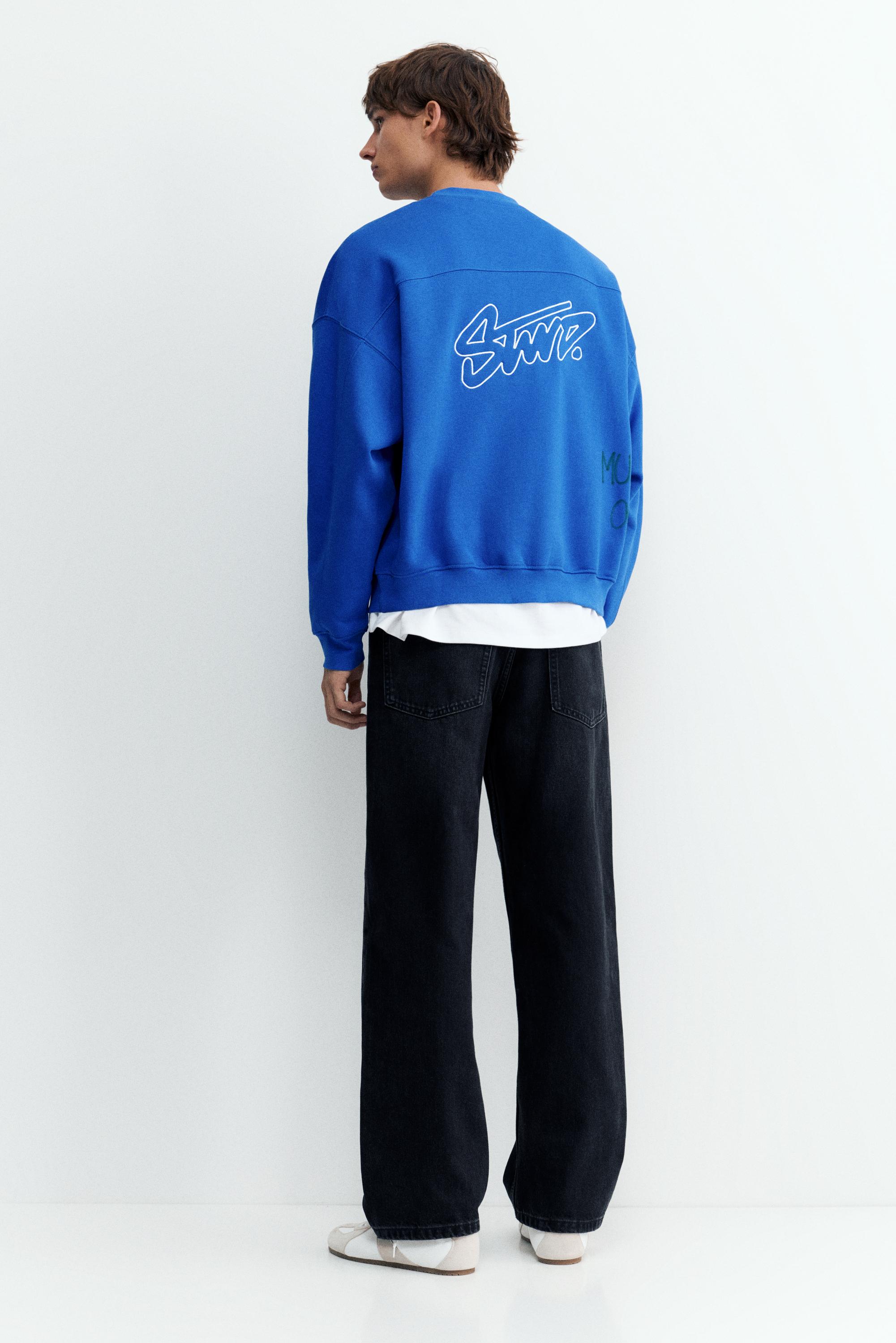 STWD boxy sweatshirt — Deep blue