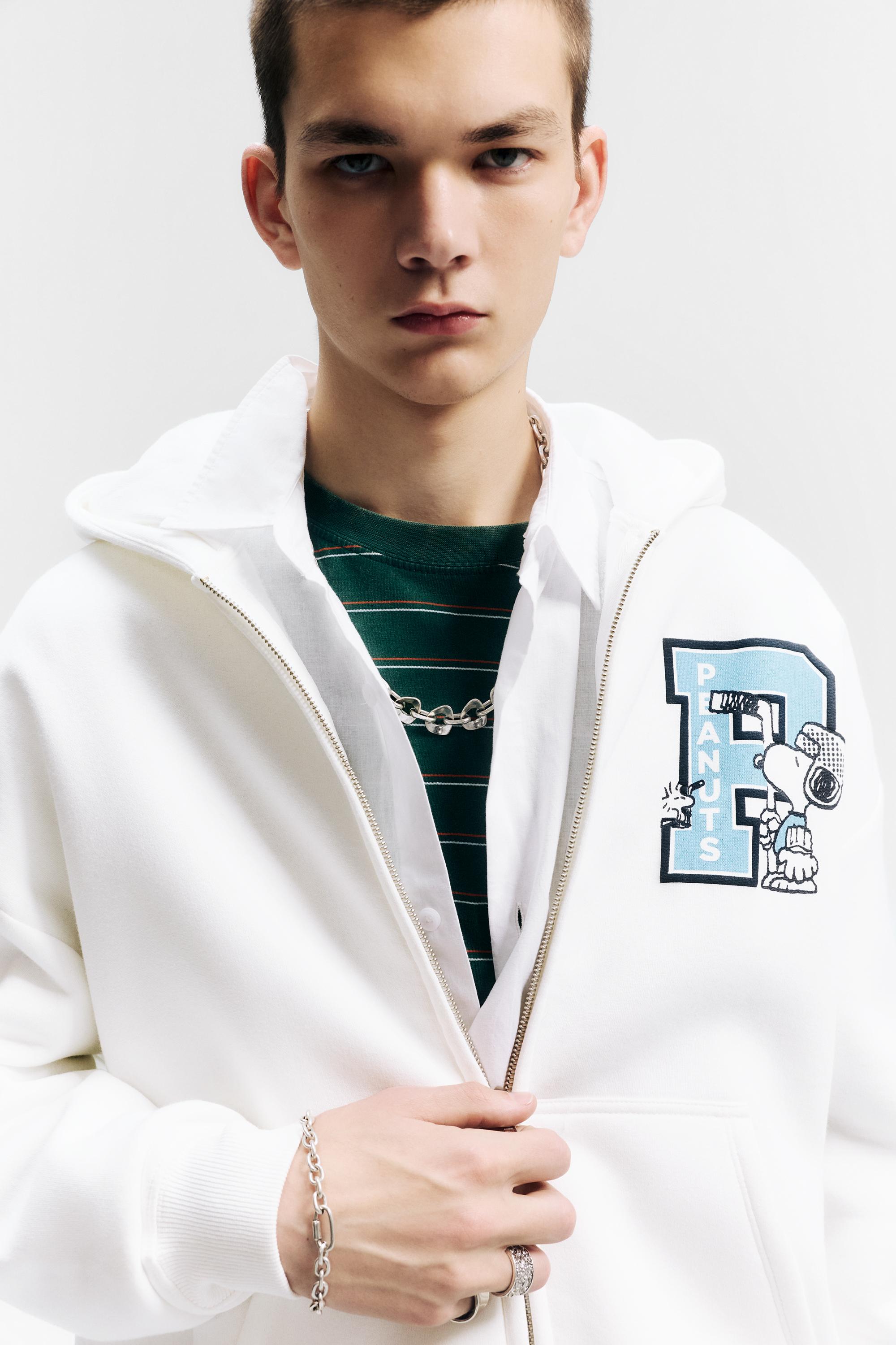 Fermuarlı kapüşonlu Peanuts sweatshirt - Görsel 12