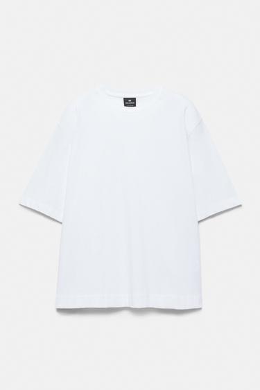 Cropped short sleeve T-shirt — Off white 5
