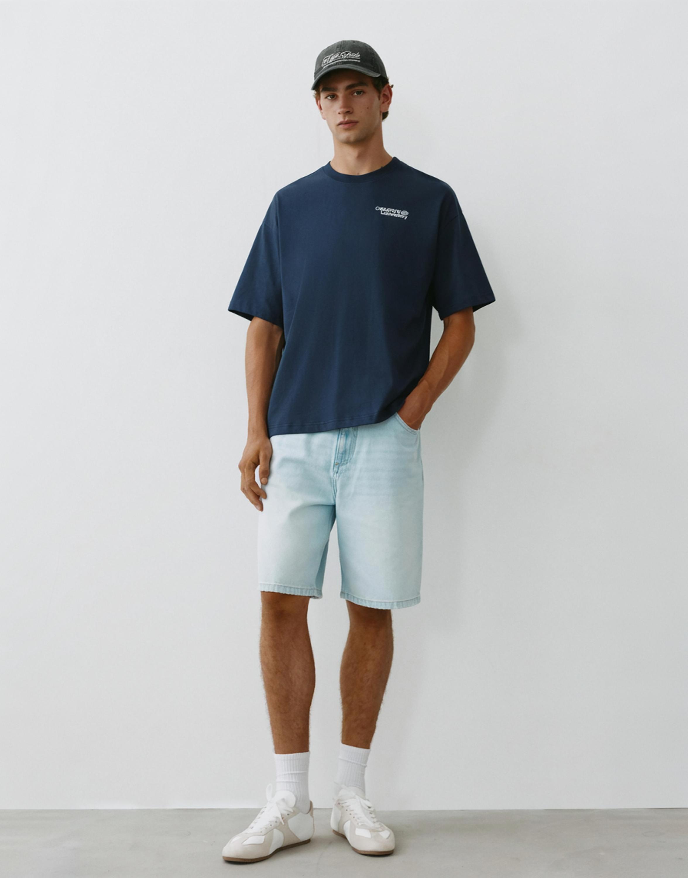 Creative Laboratory graphic T-shirt — Navy