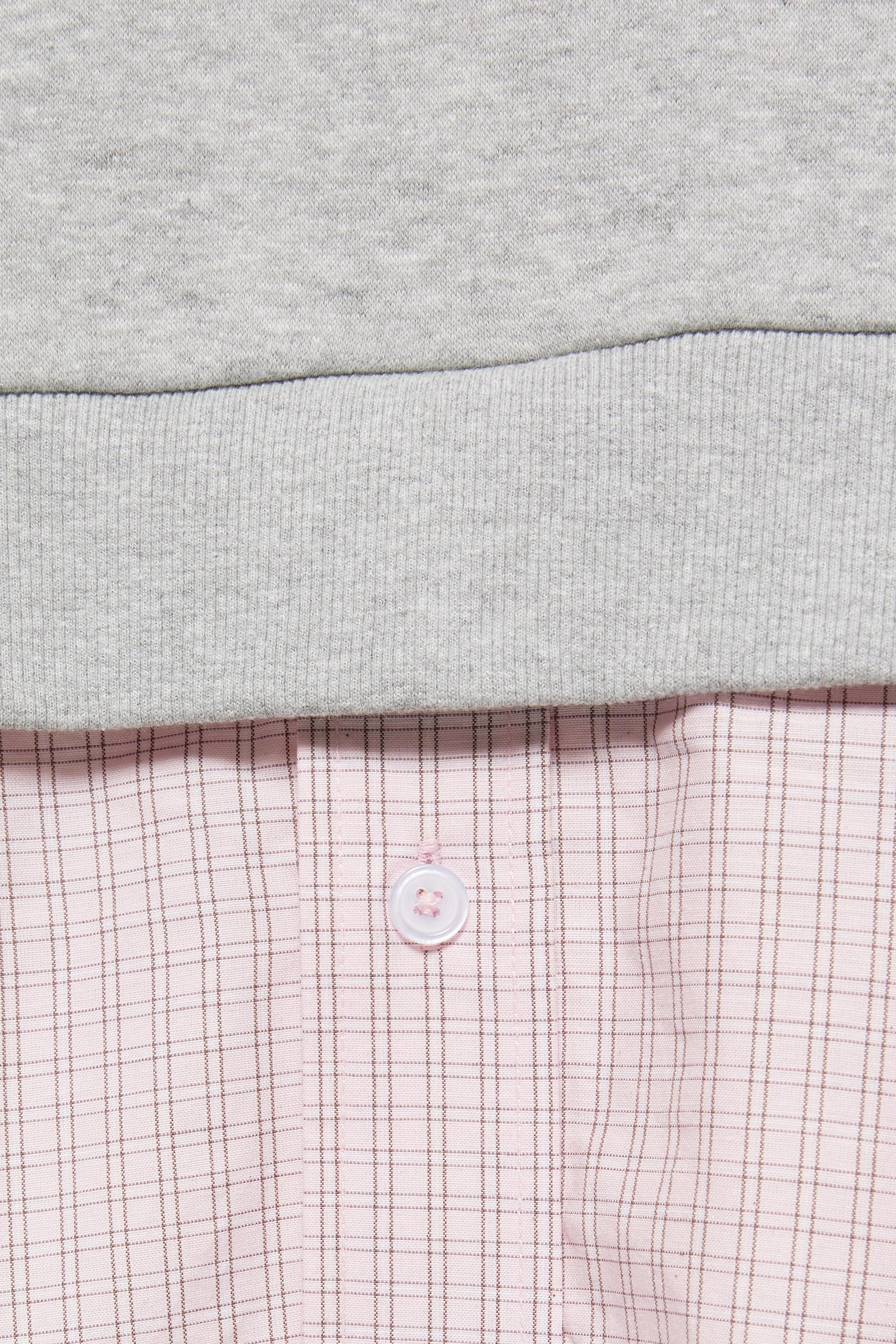 Combined hoodie — Grey marl