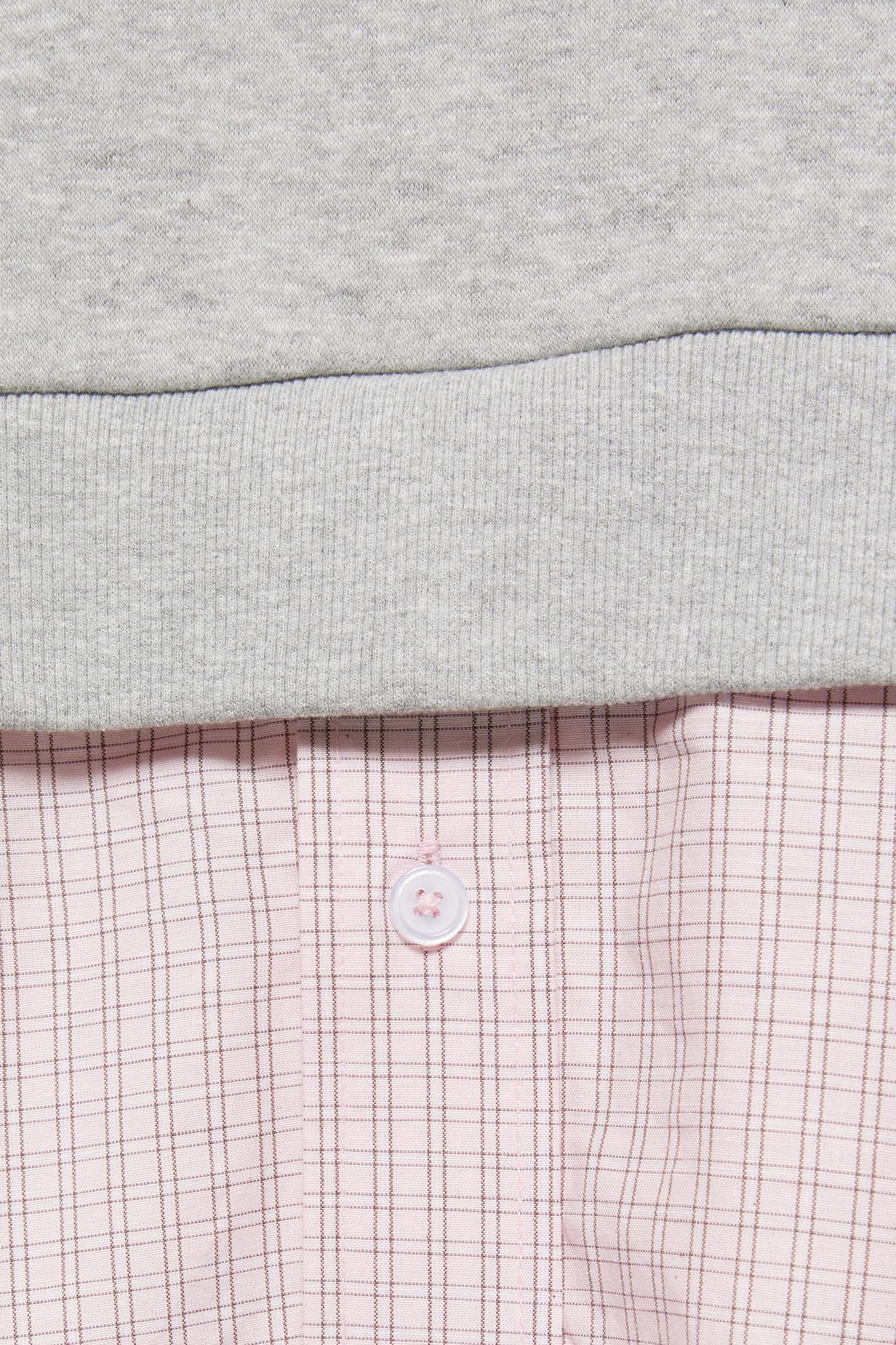 Combined hoodie — Grey marl