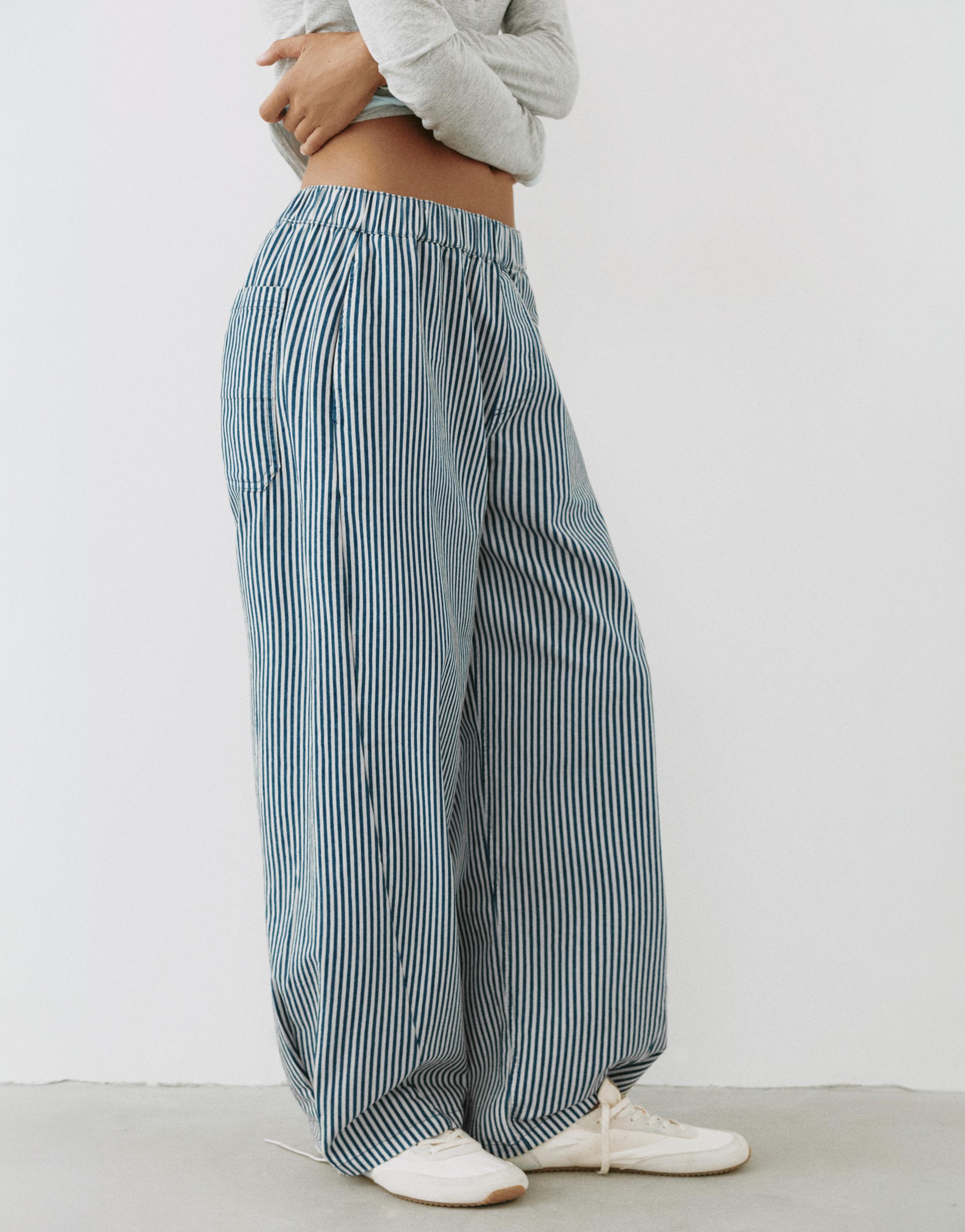 Barrel trousers — Navy