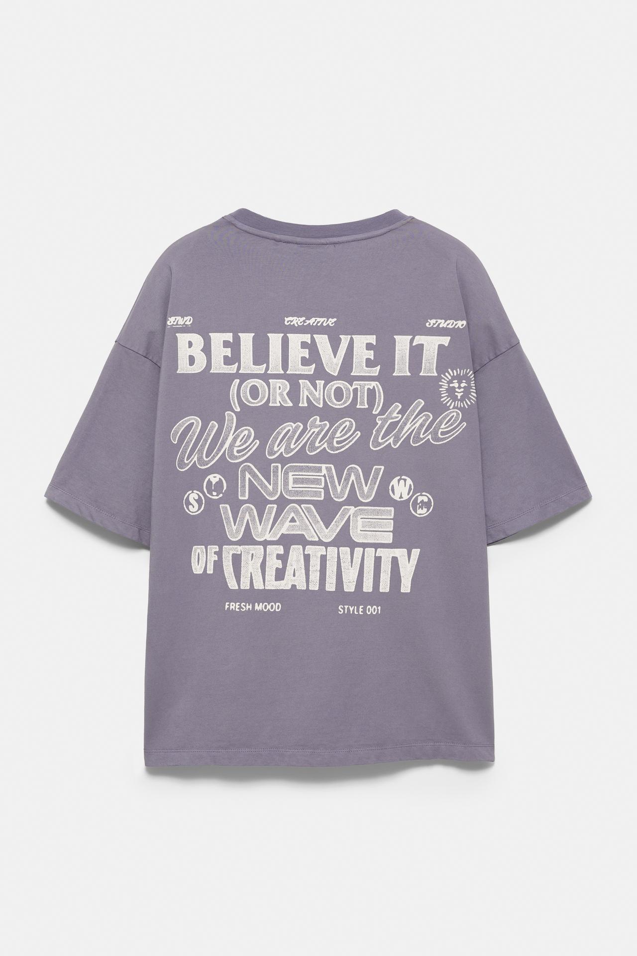 STWD graphic T-shirt — Anthracite grey