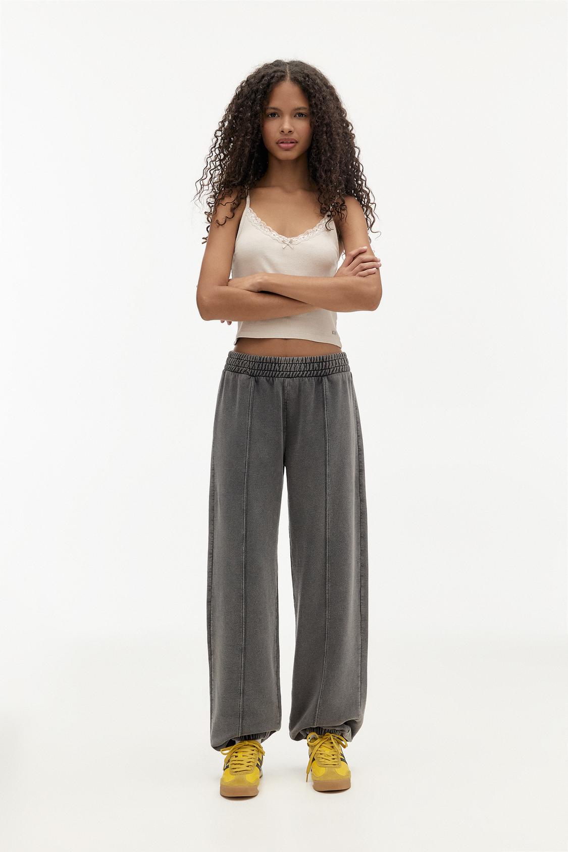 Bear Shop Pantalon Blanco Pull And Bear Mujer Pull Bear Pantalones