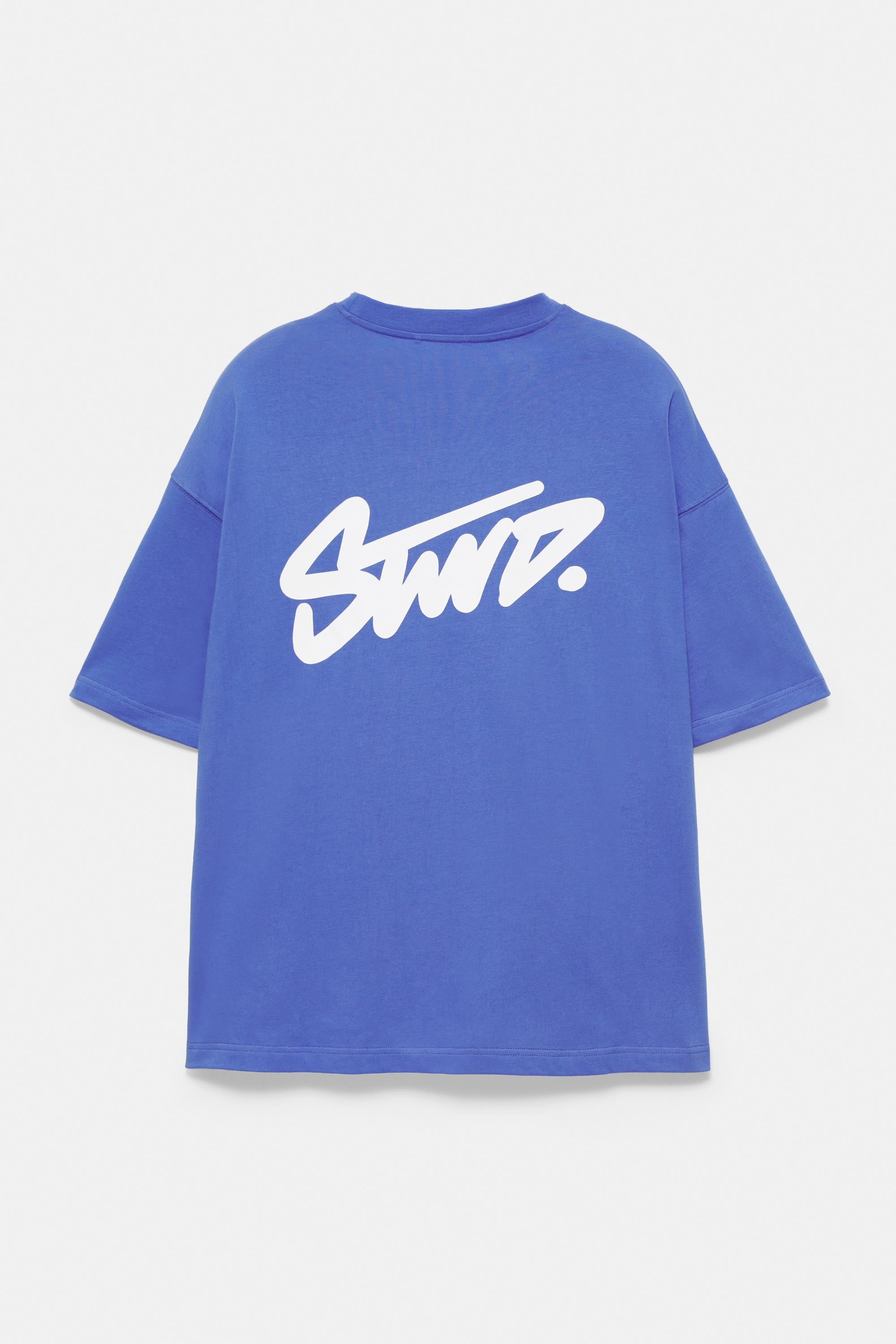STWD logo boxy T-shirt — Blue