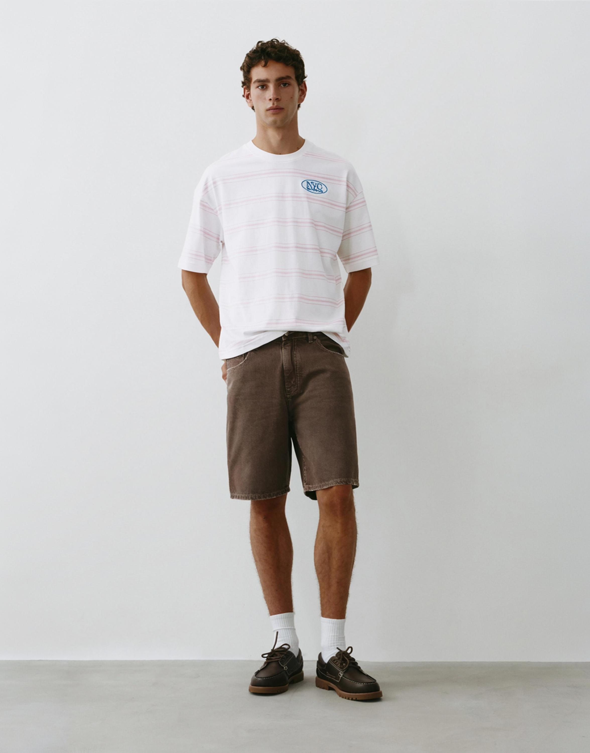 Striped NYC graphic T-shirt — Striped