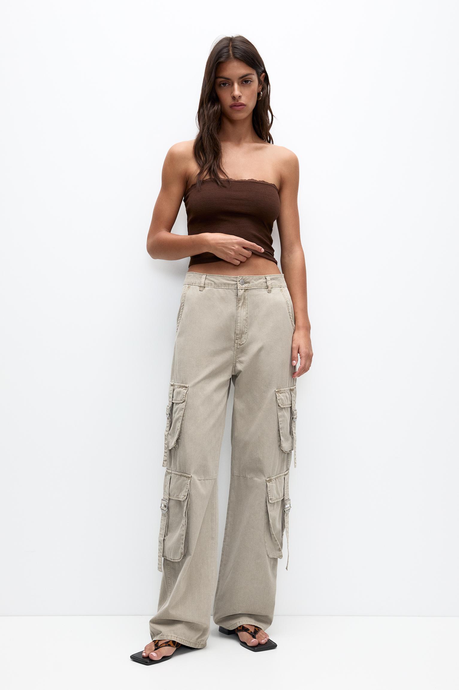 Pantalones Cargo de Mujer PULL BEAR