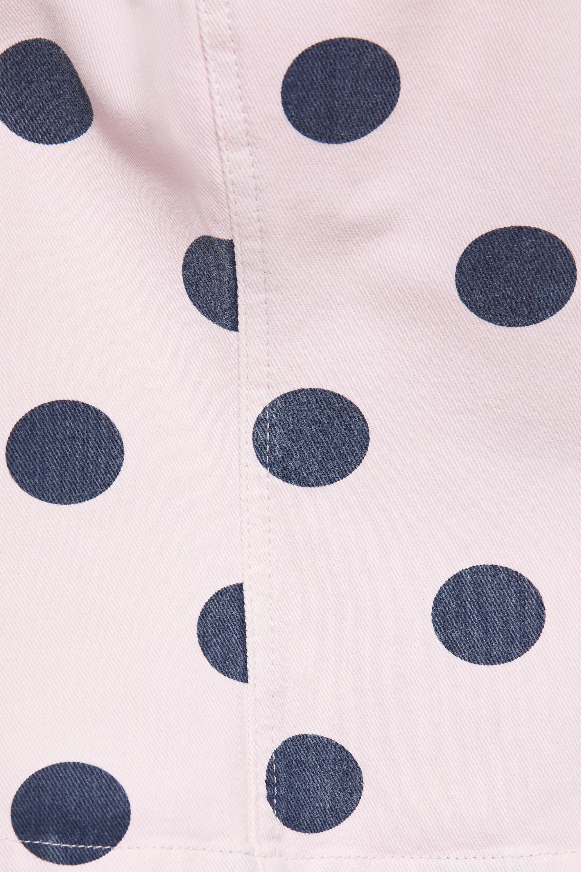 Polka dot cut-out top — Pink