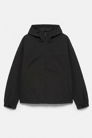 Lightweight hooded raincoat — Black 6