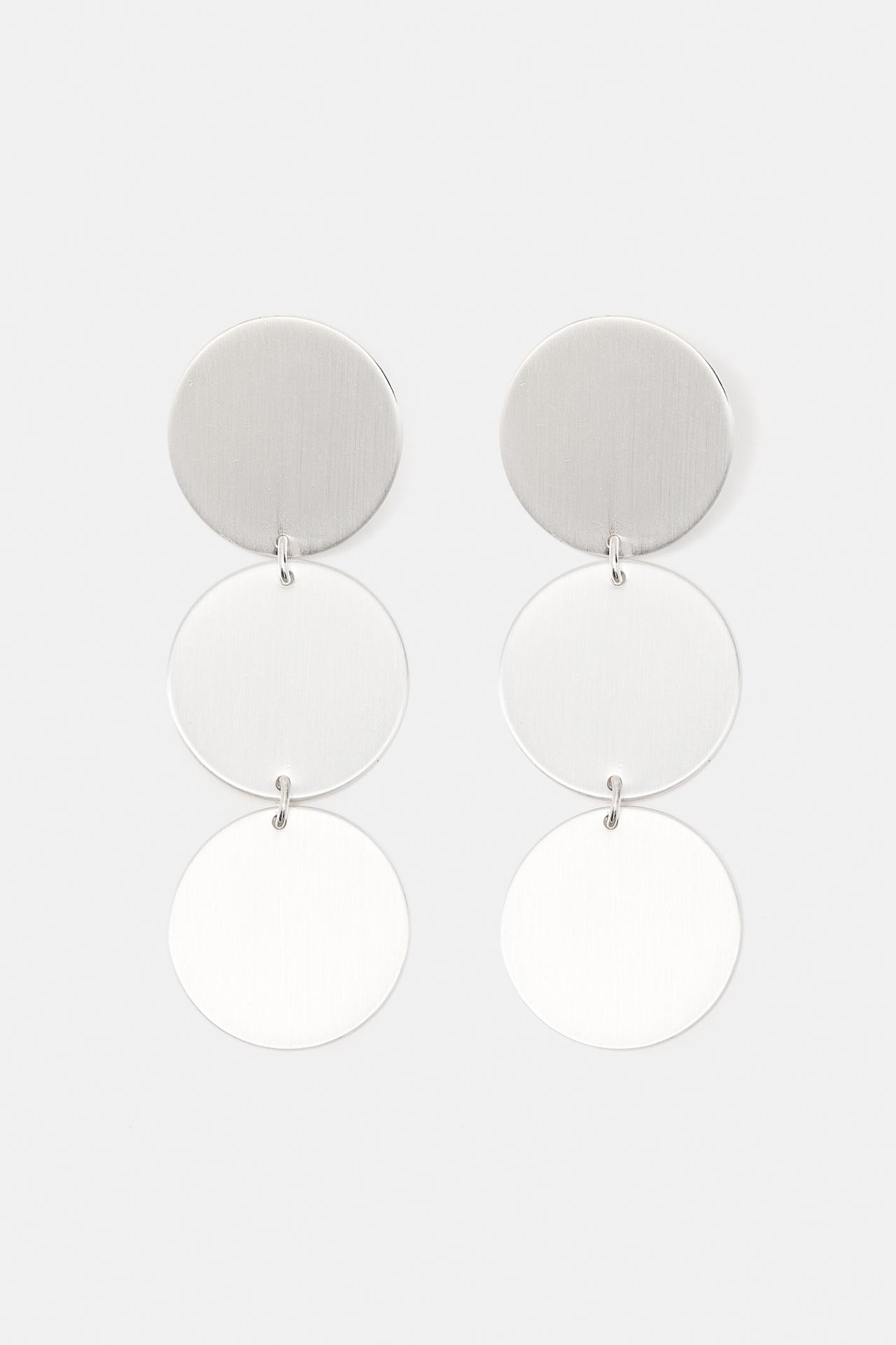 Circle earrings — Silver