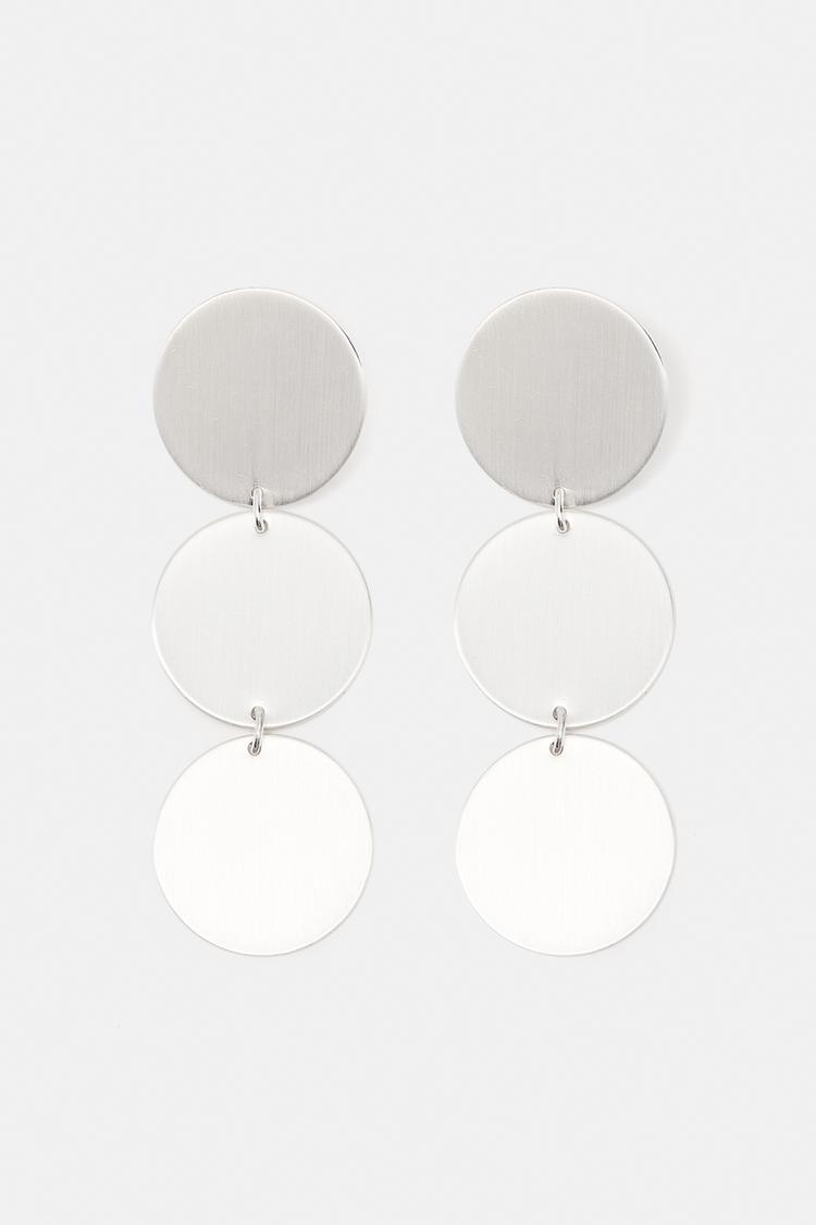 Circle earrings — Silver