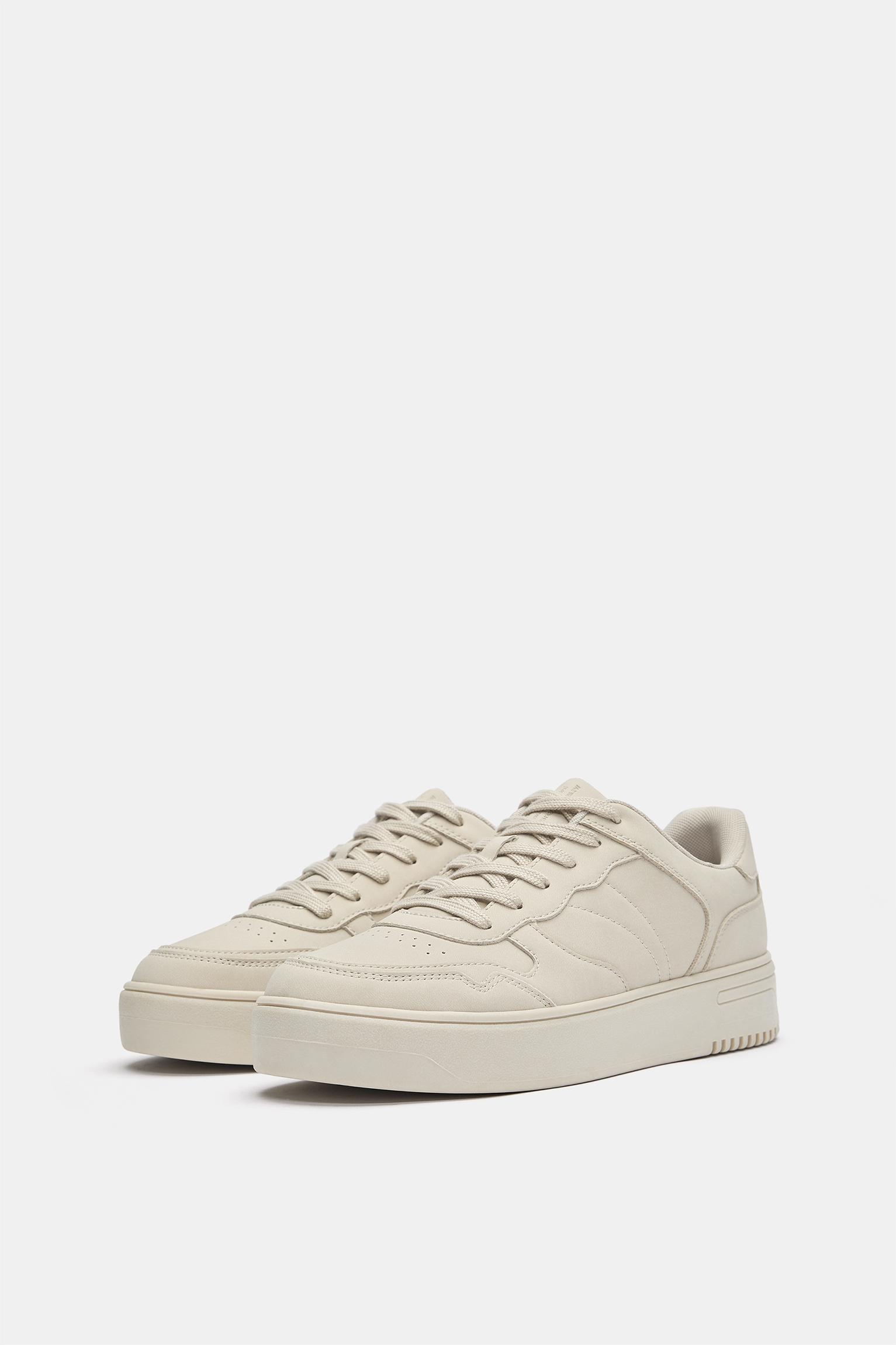 Chunky sole trainers — Ecru