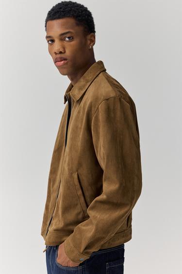 Faux suede jacket — Brown 5