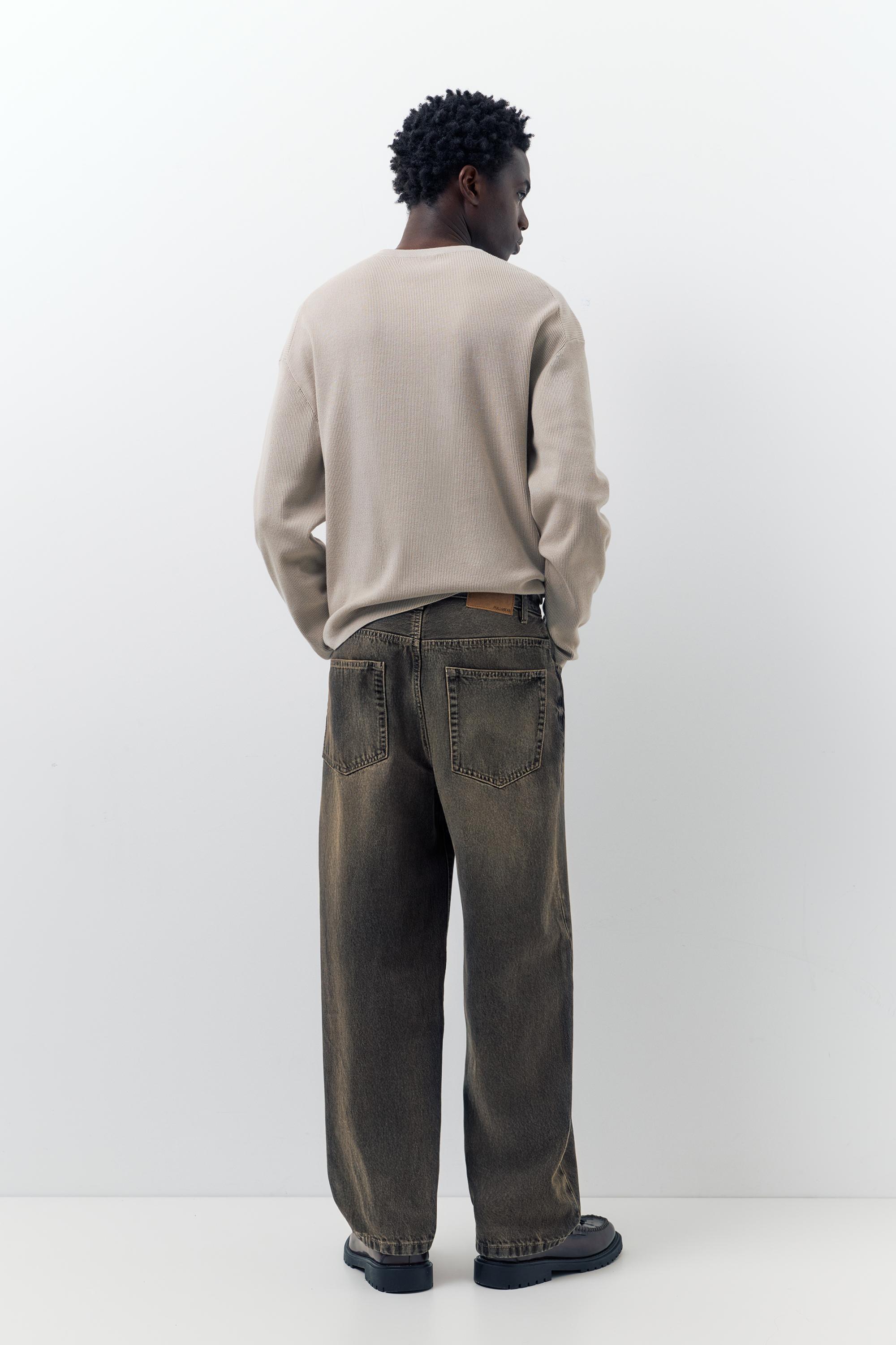 Baggy jeans — Black/Gold