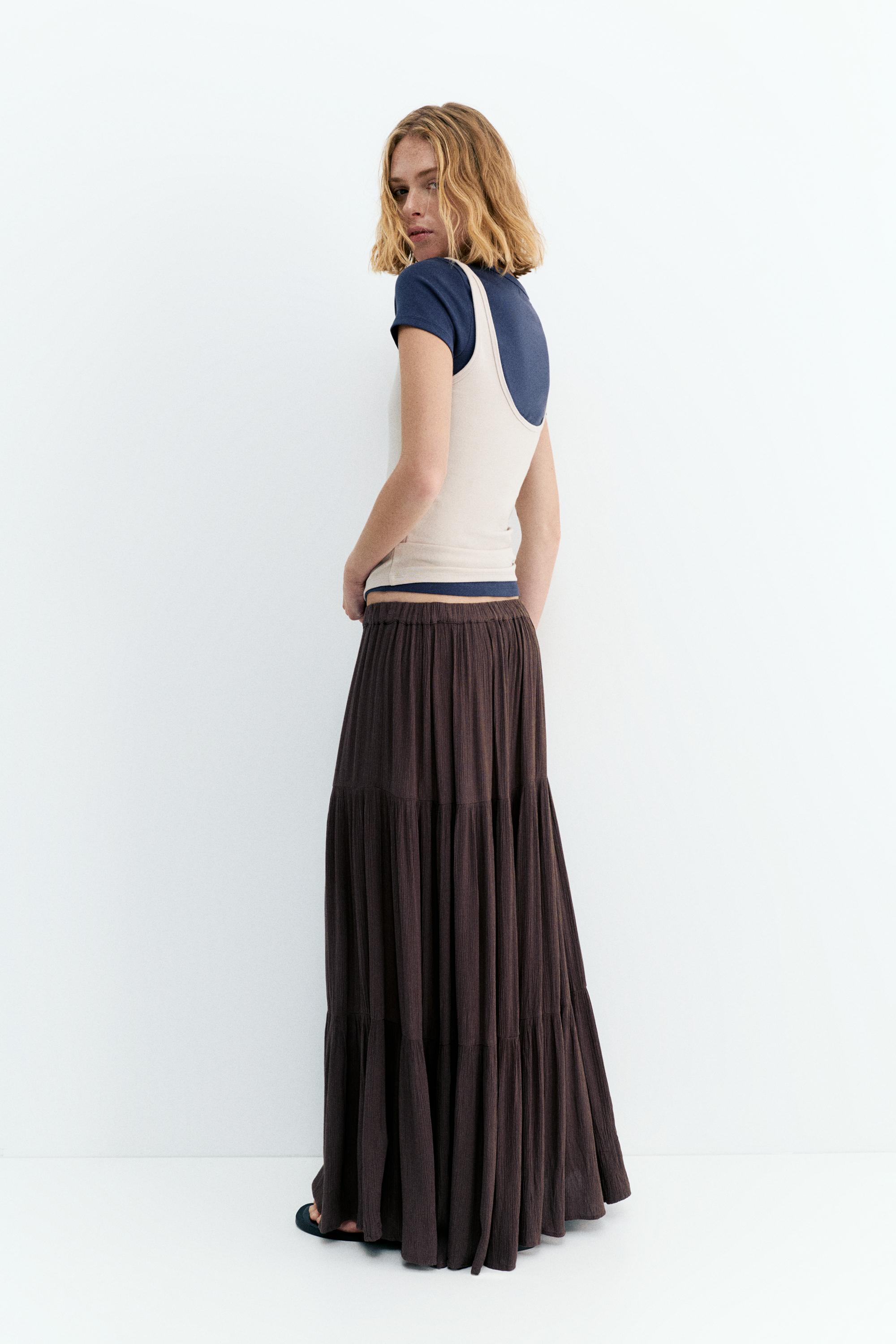 Panel detaylı midi etek - Görsel 75