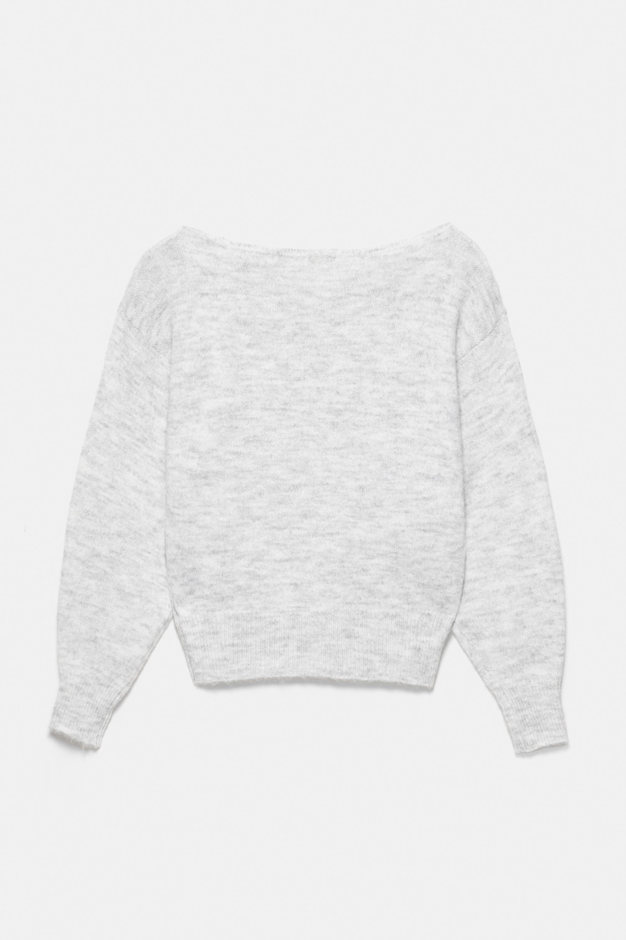 Pull&Bear Asimetrik triko kazak görsel 2