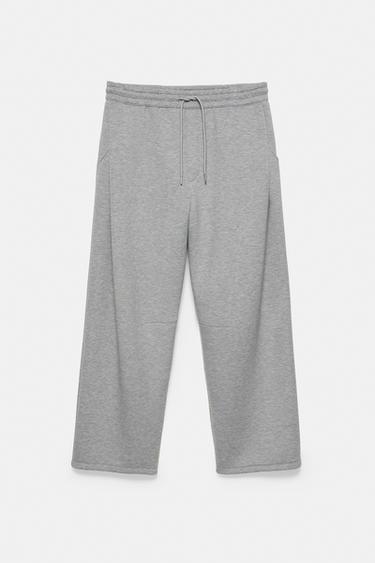 Neoprene-effect darted trousers — Grey marl 5