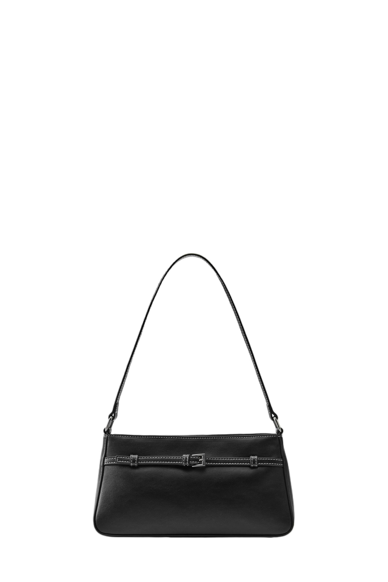 Buckle shoulder bag — Black