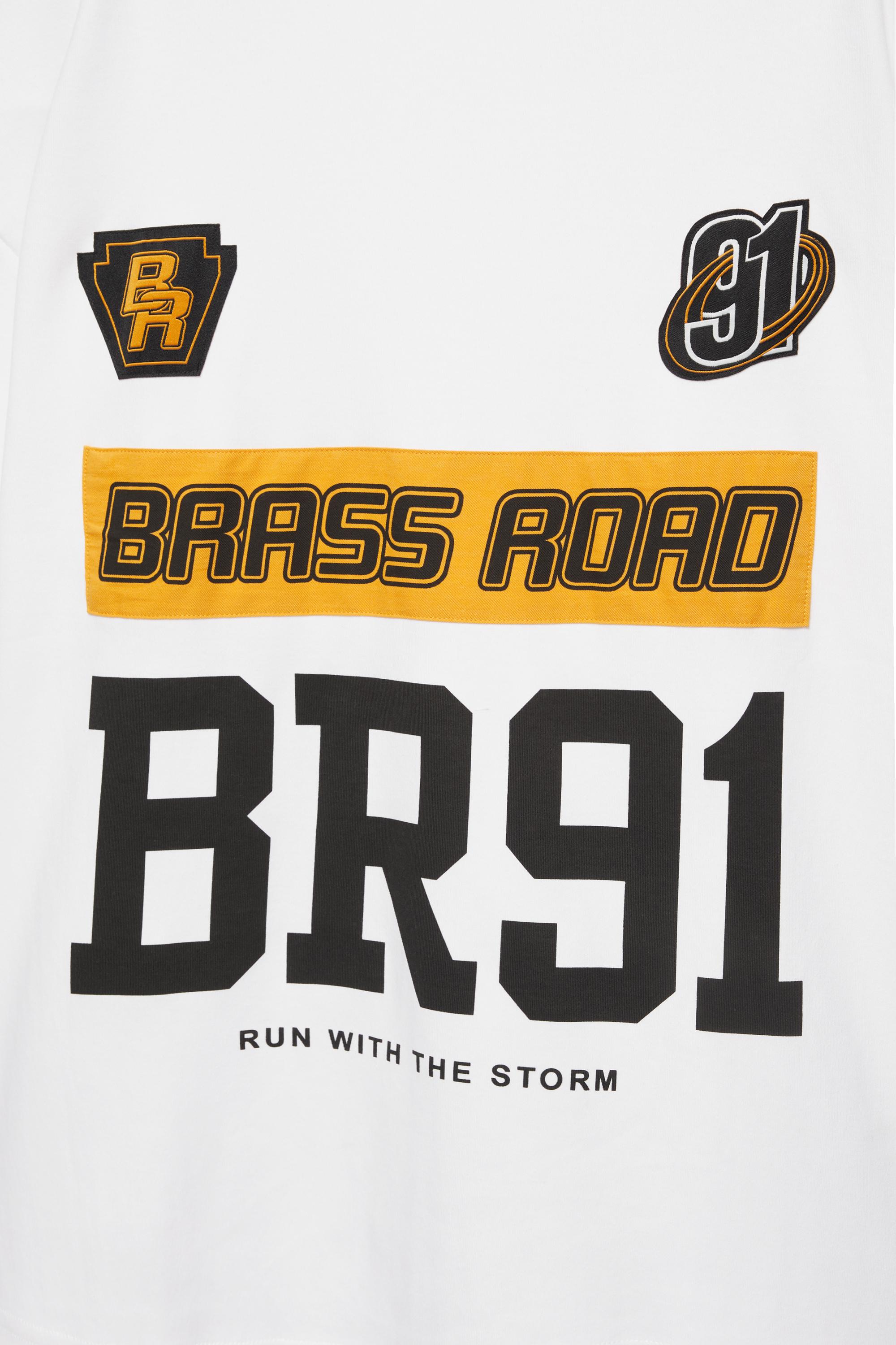 Brass Road boxy T-shirt — White