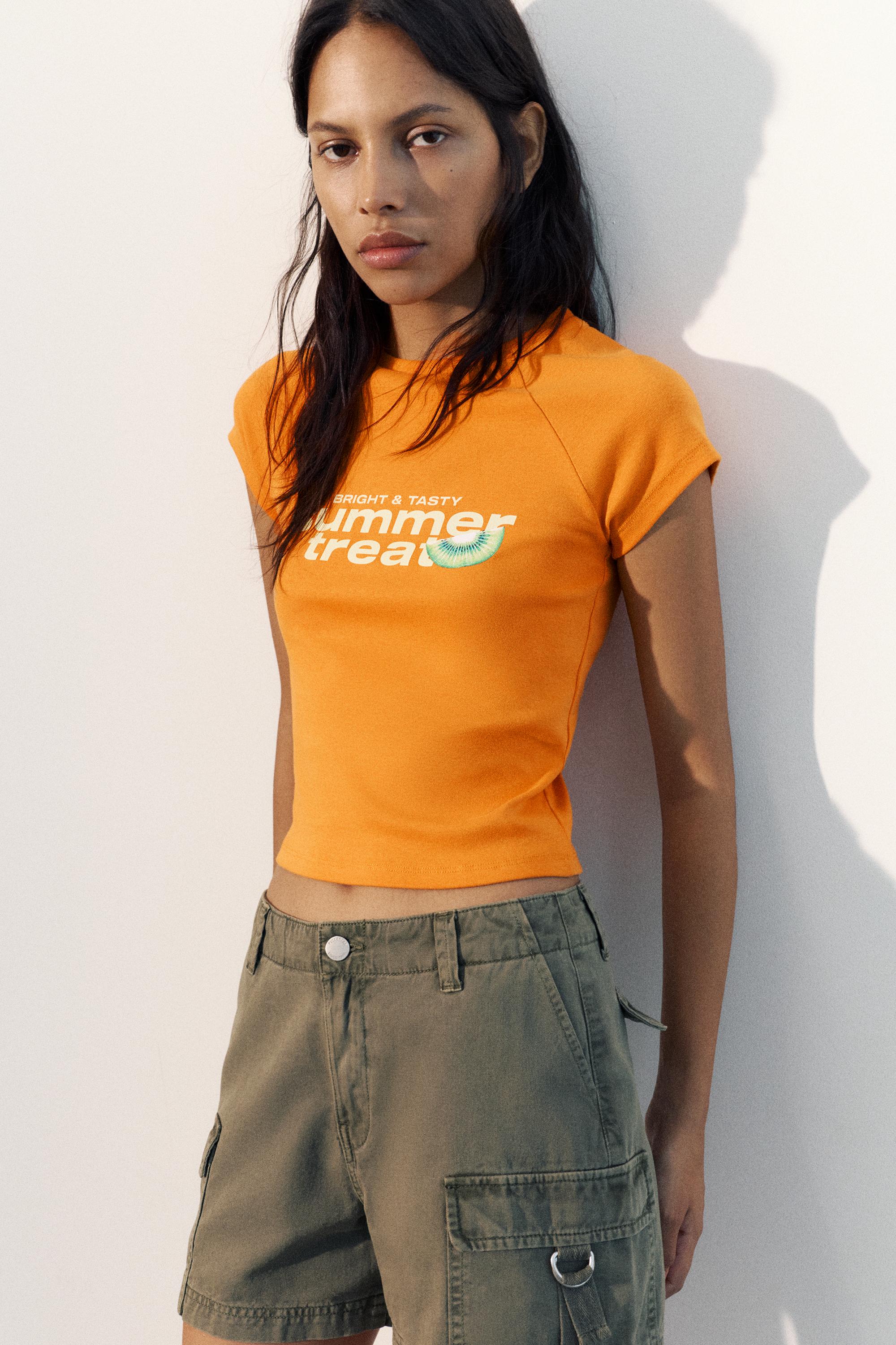Fruit graphic T-shirt — Orange