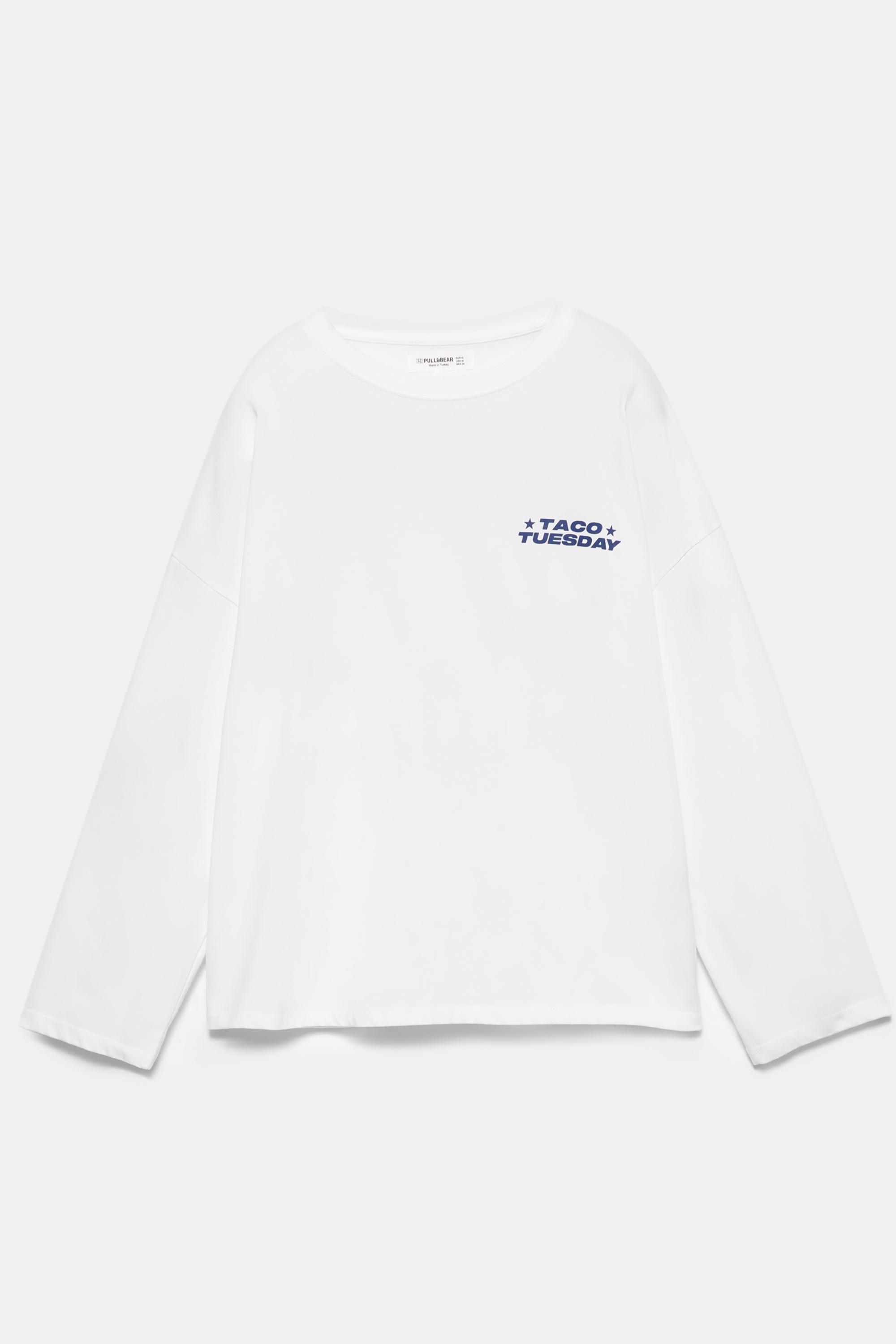 Long sleeve slogan T-shirt — Ice