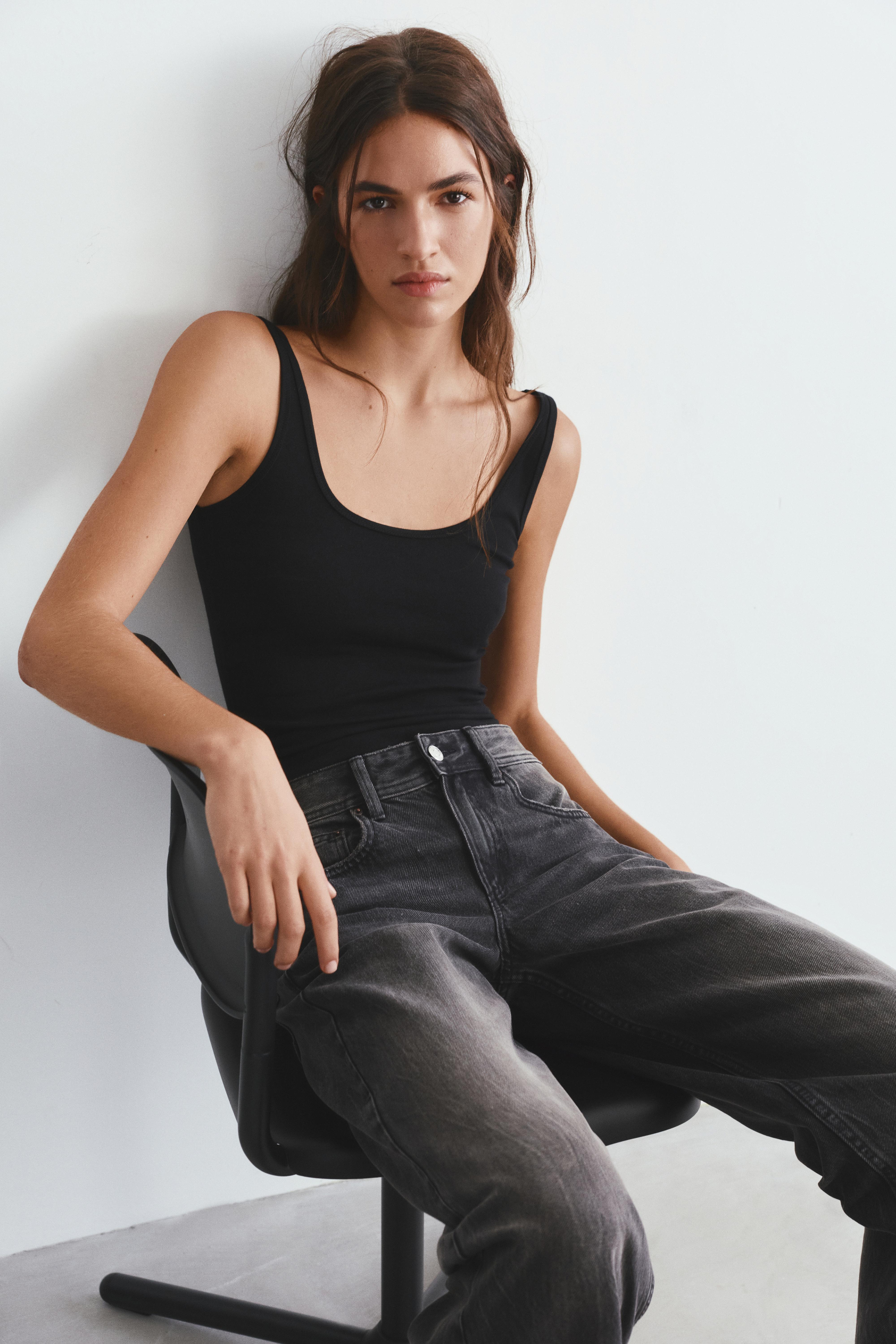 Modal tank top — Black