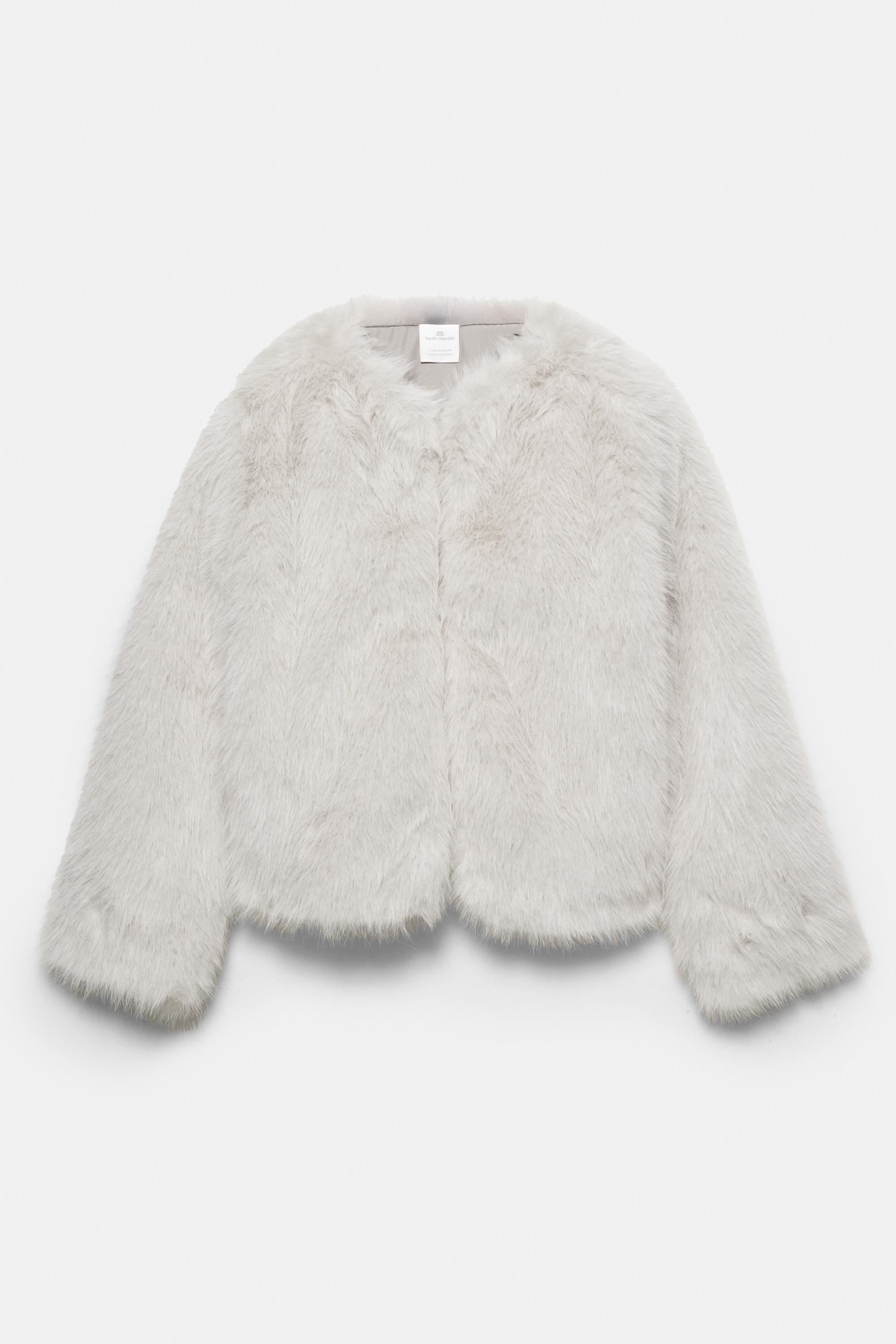 Suni kürk ceket - Görsel 2