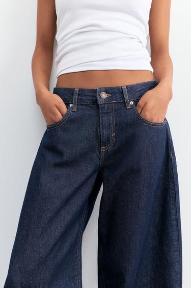 Low-rise barrel jeans — Navy 3