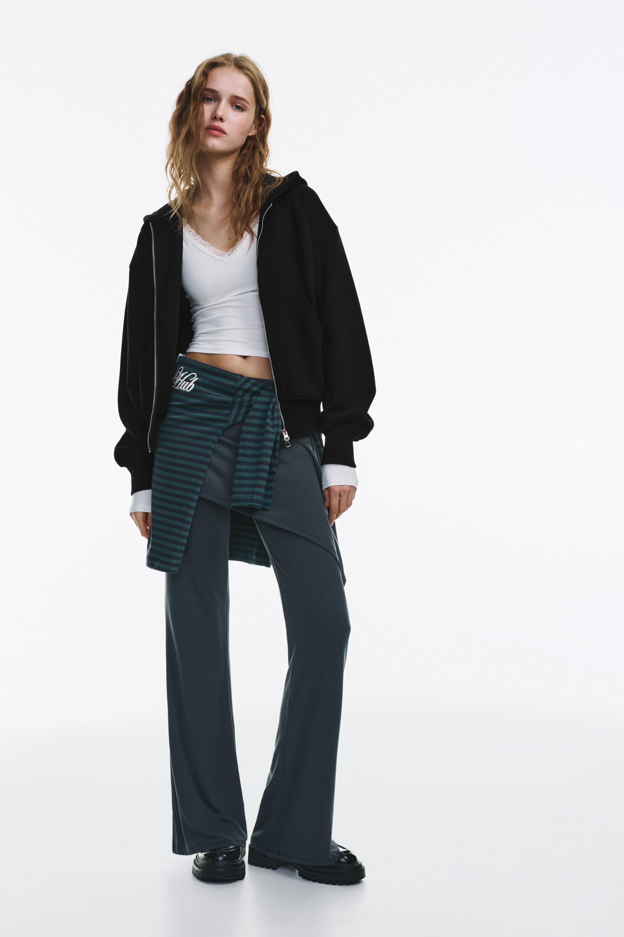 Hoodie with zipper — Black
