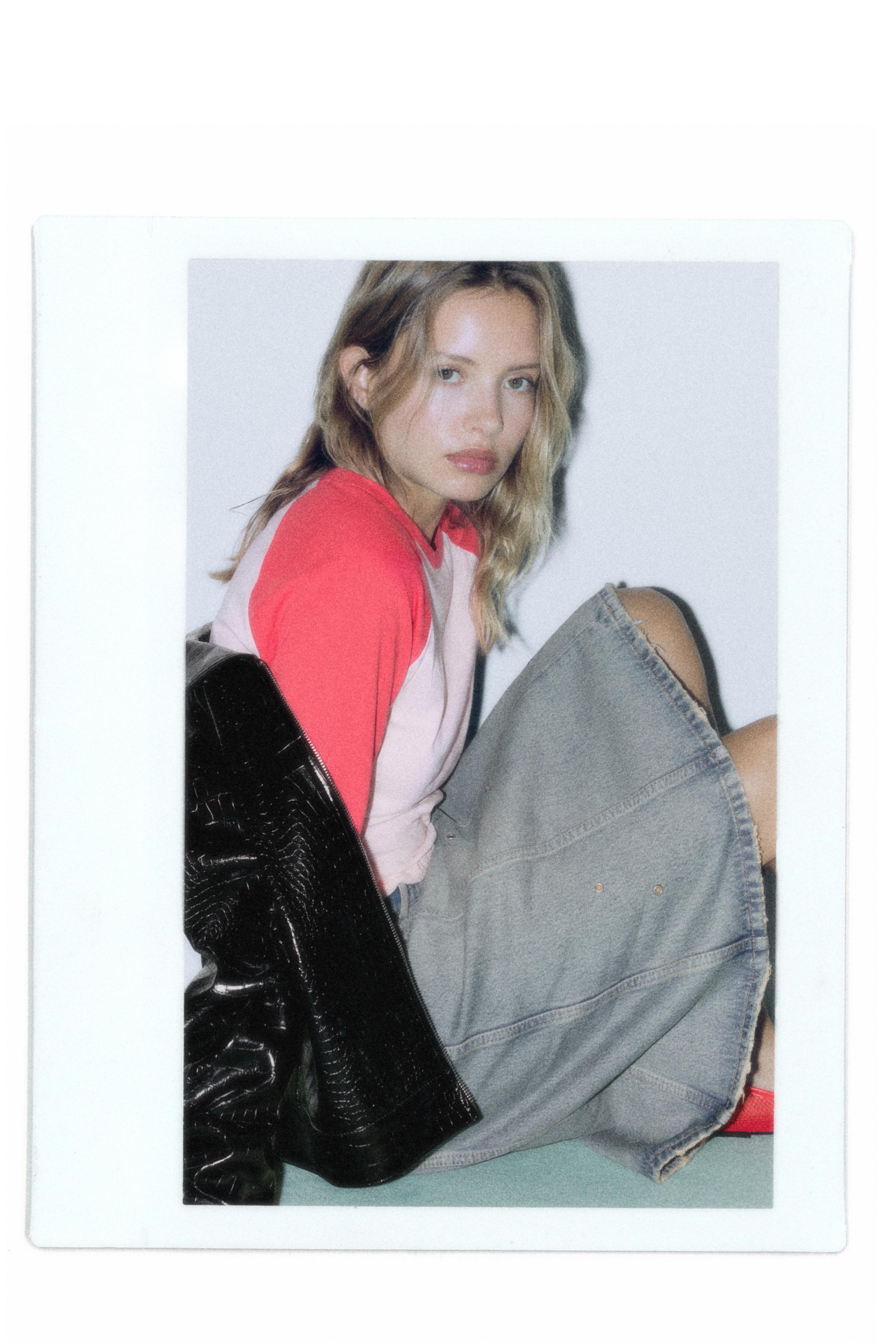 Oversize raglan sleeve T-shirt — Pink