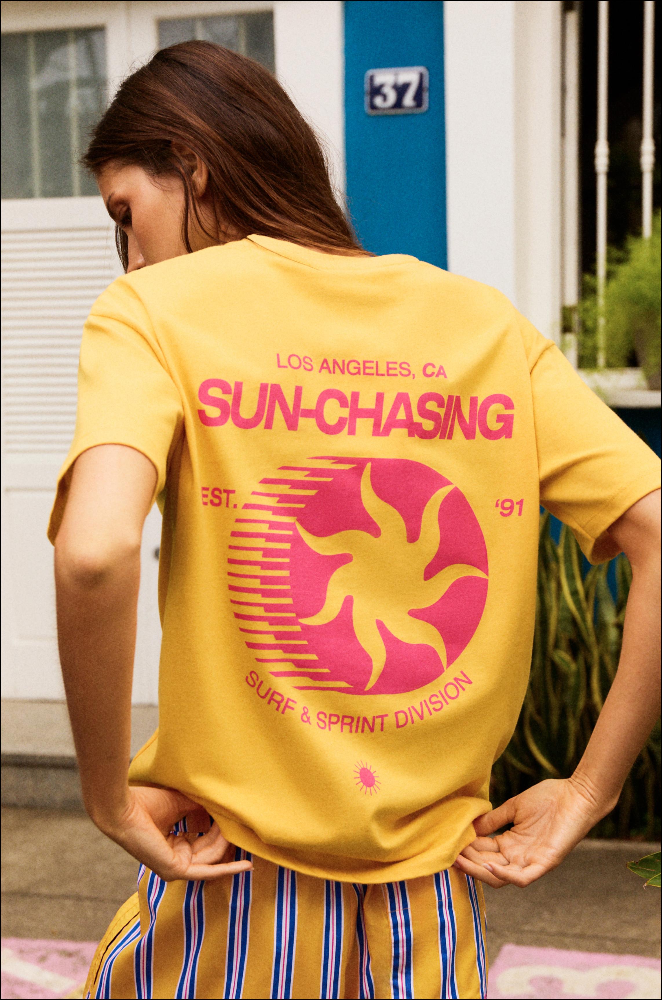 Güneş grafik baskılı t-shirt - Görsel 21