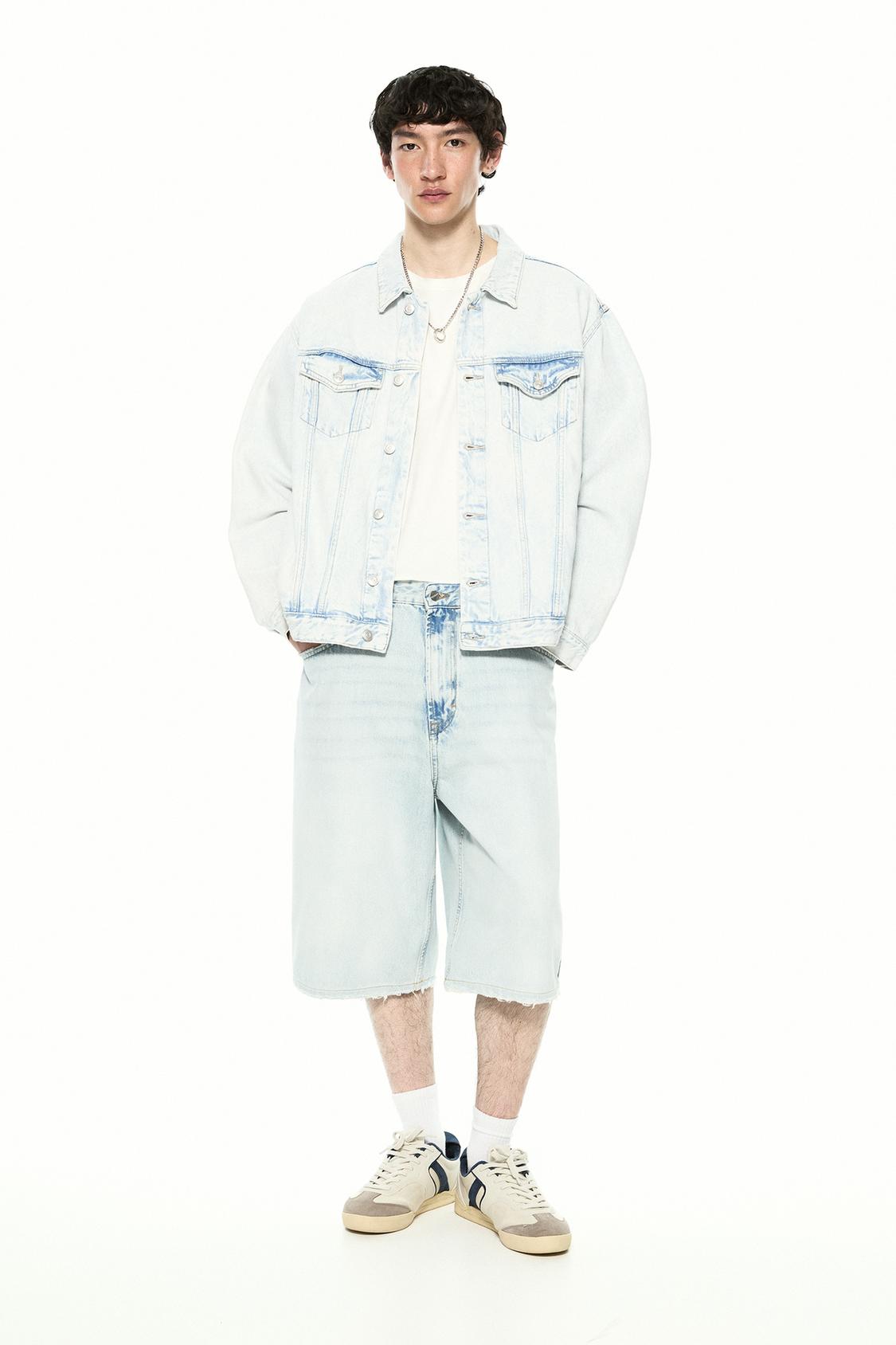 Jeansjacke mit Taschen - PULL&BEAR