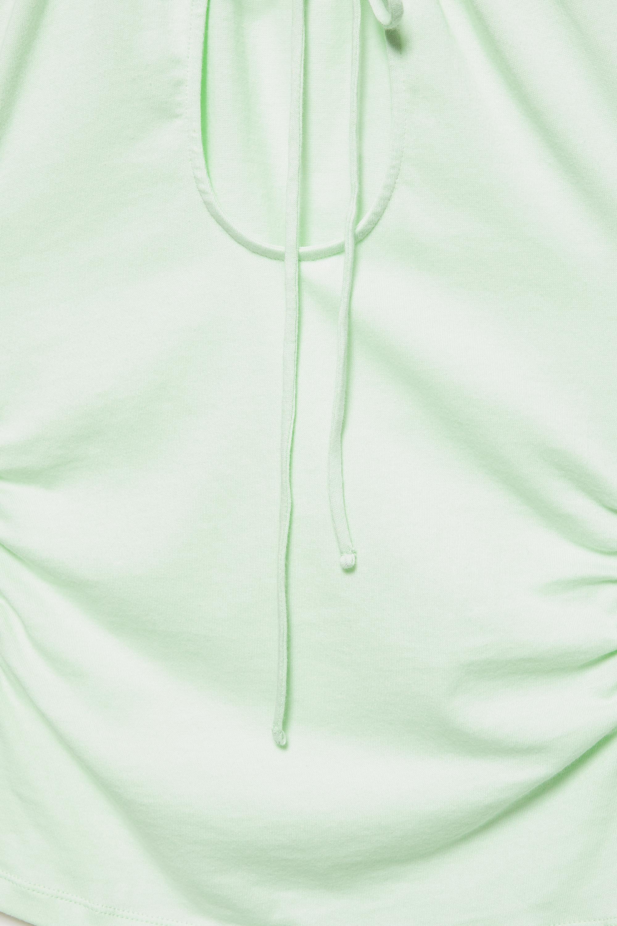 Tie-neck top — Pale green