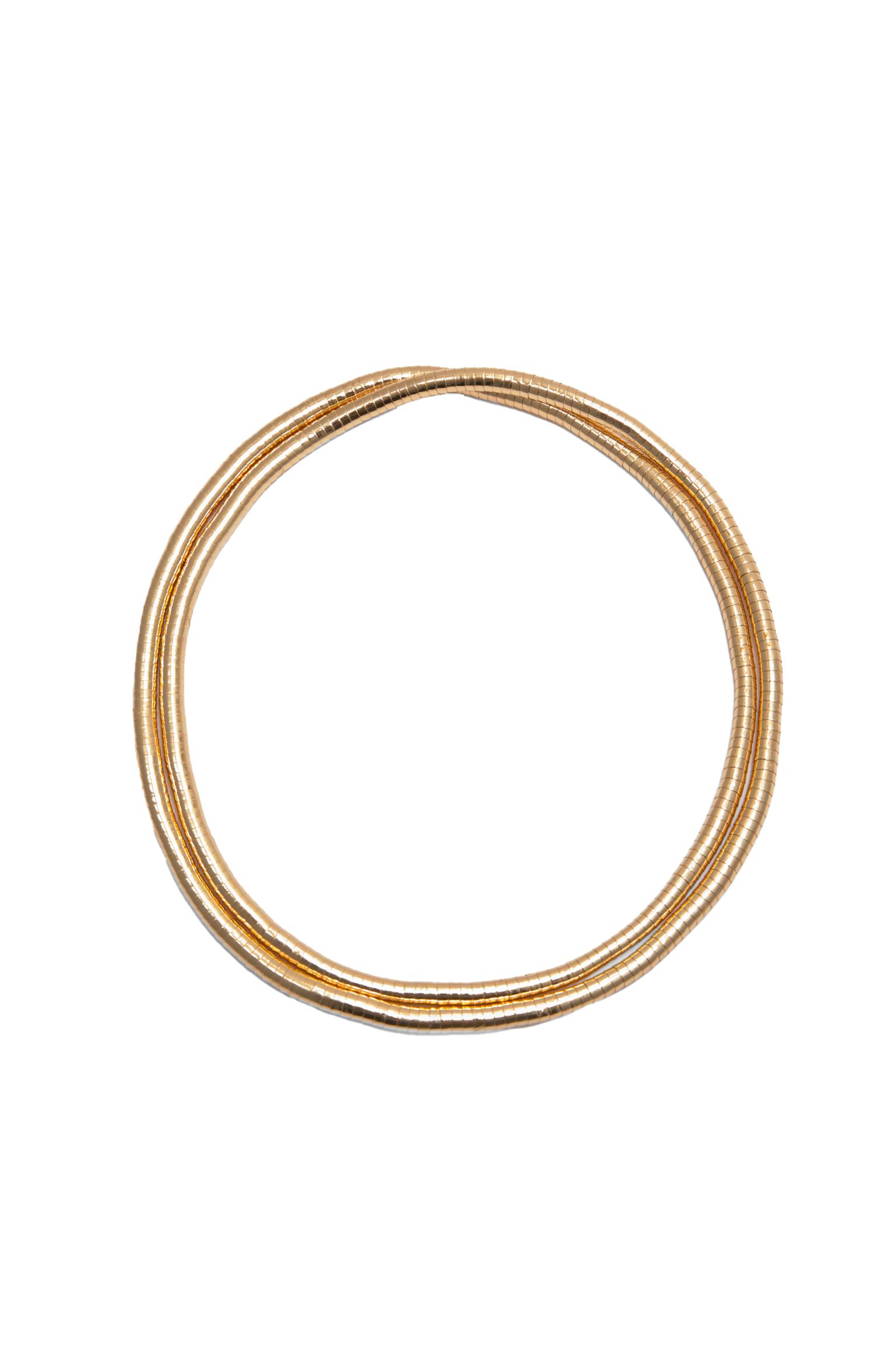 Metallic necklace — Gold