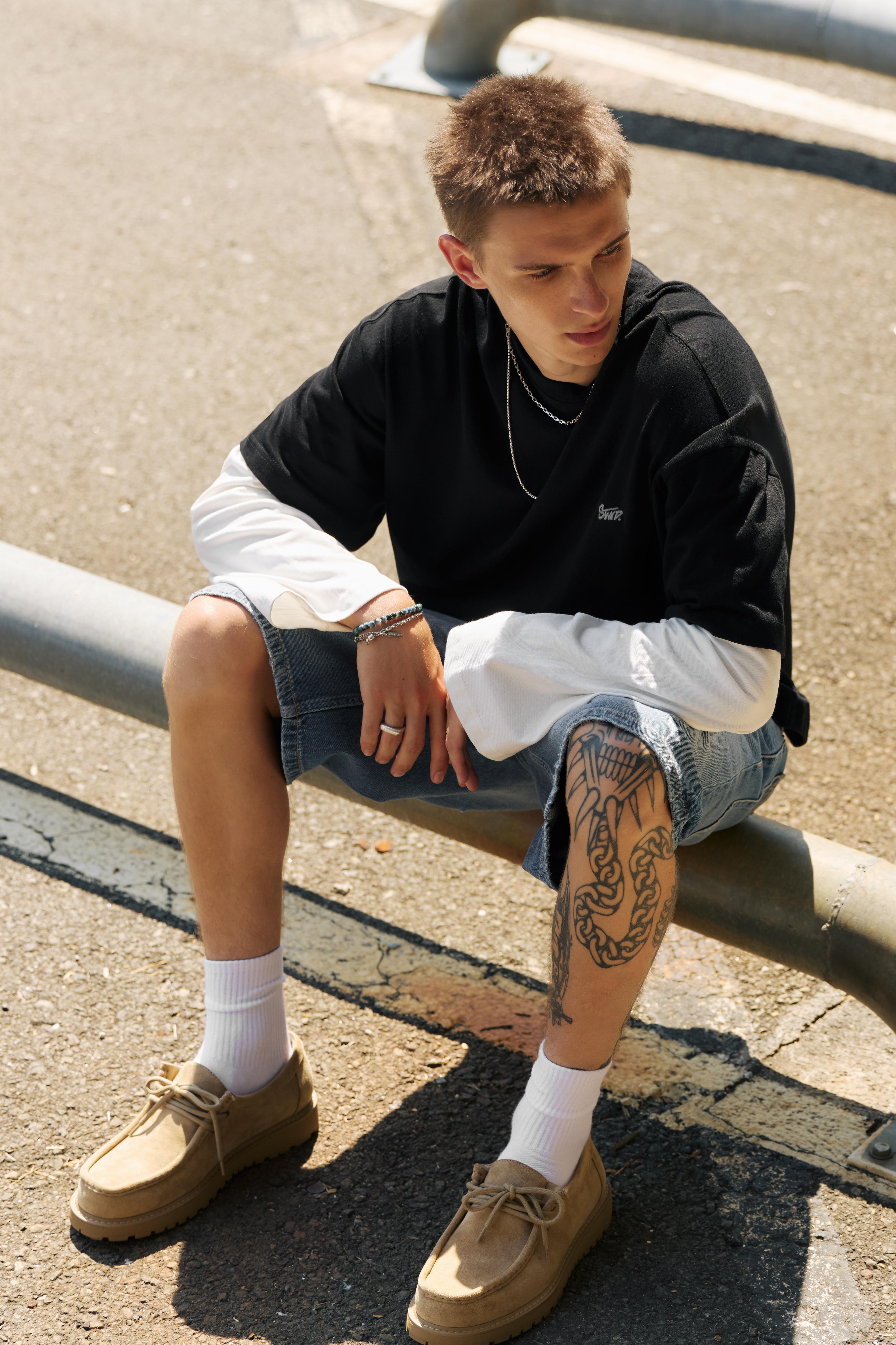 Lace-up shoes — Ecru
