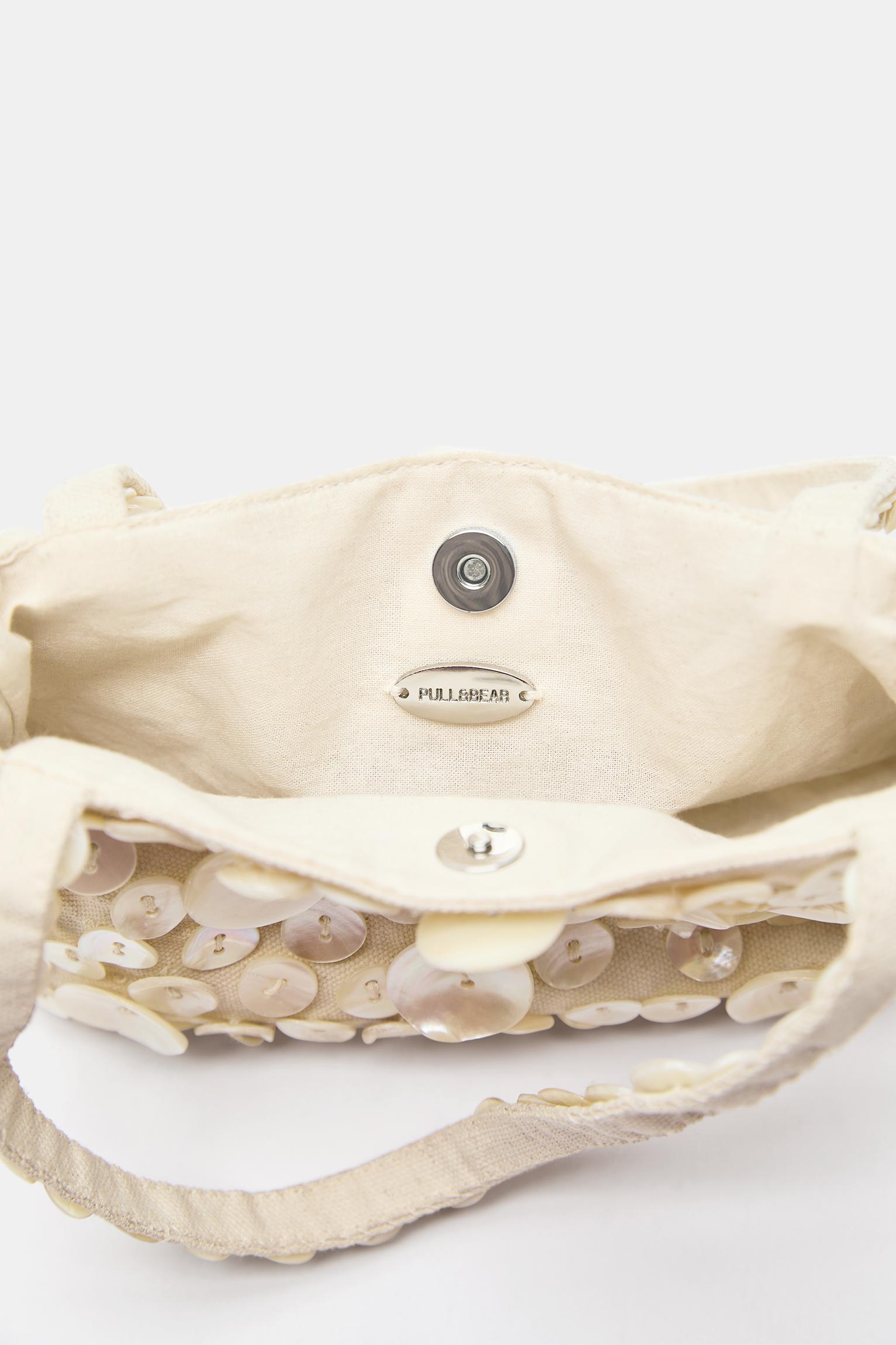 Düğmeli omuz çantası - Görsel 5