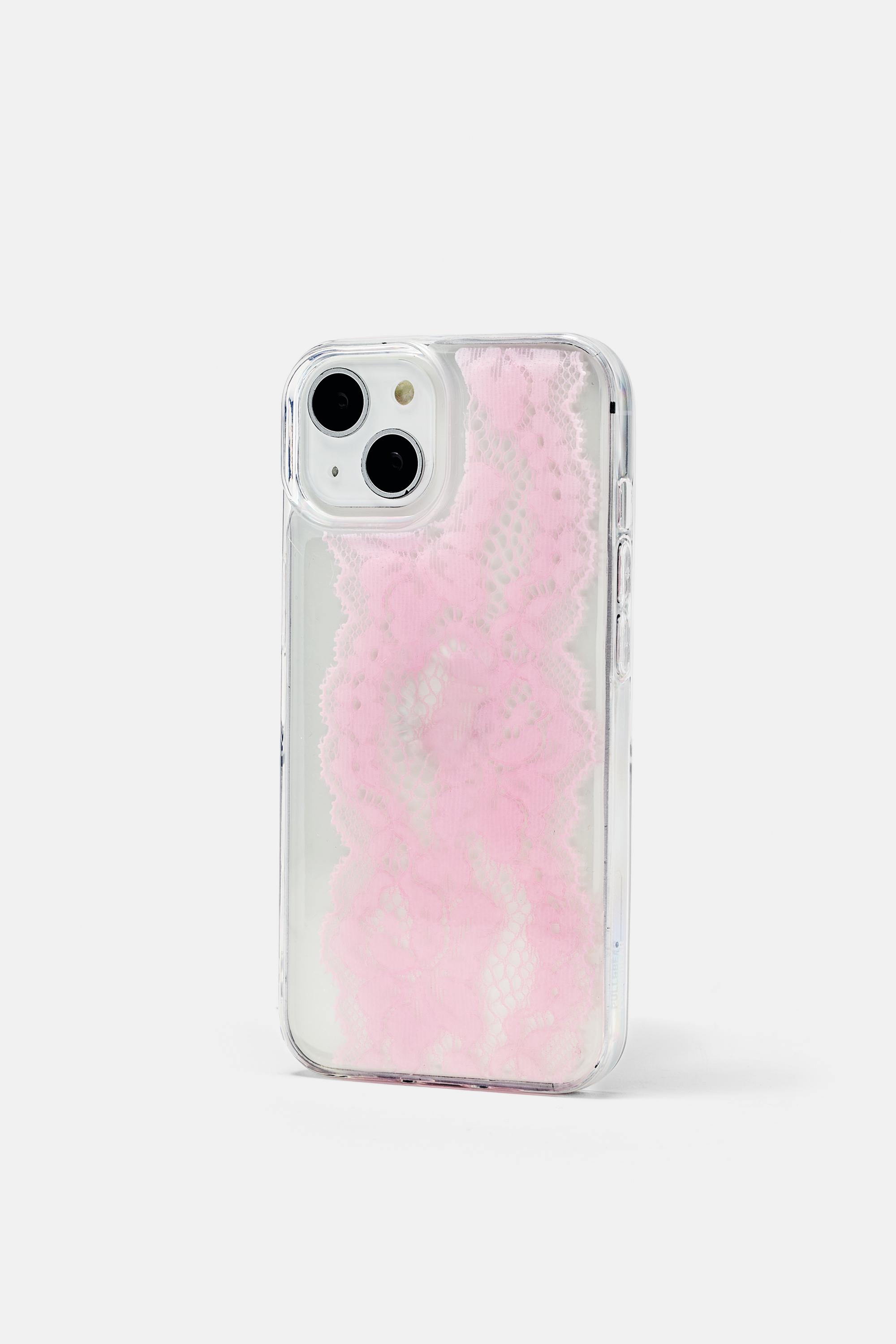 Lace iPhone case — Pink