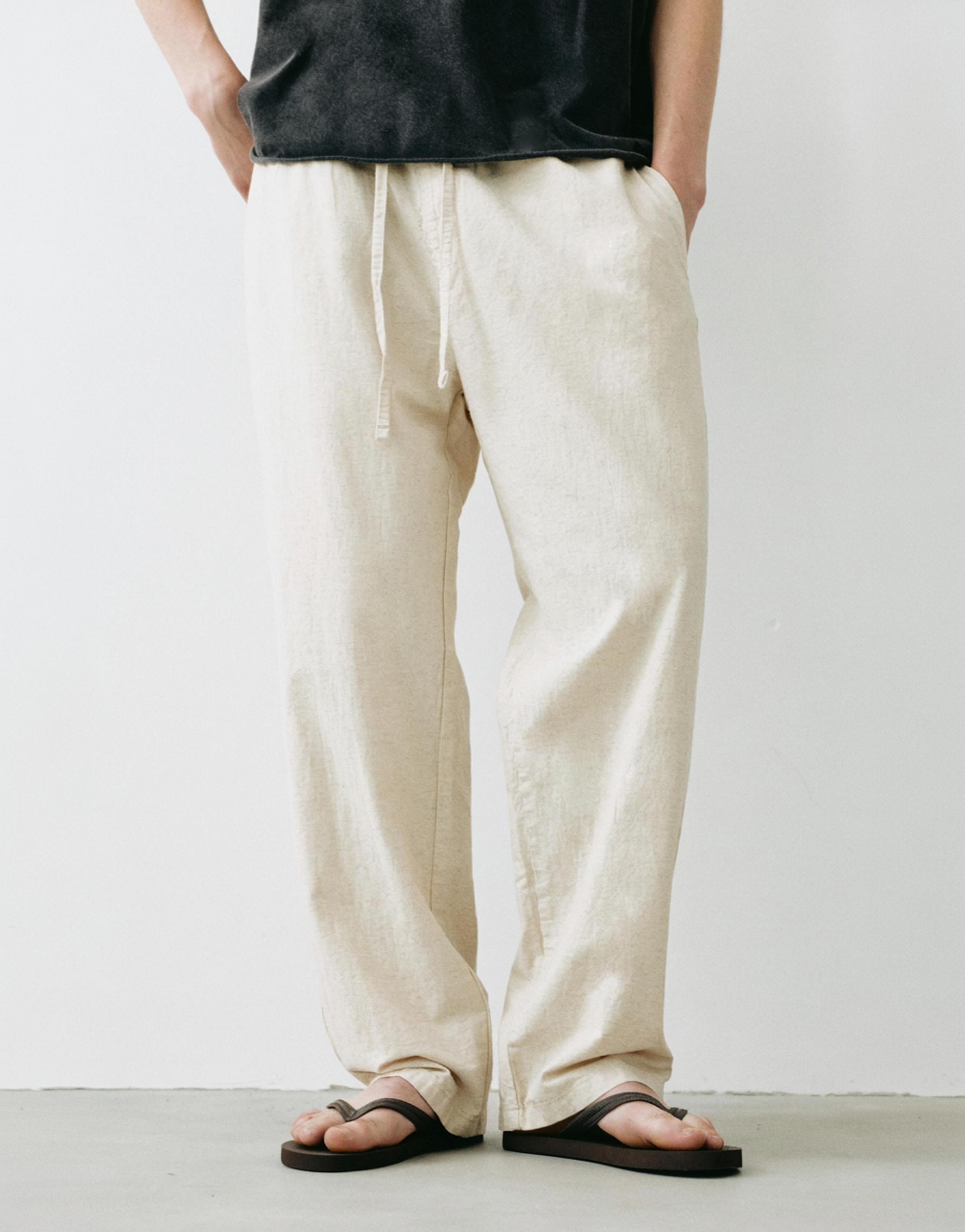 Rustic joggers — Beige